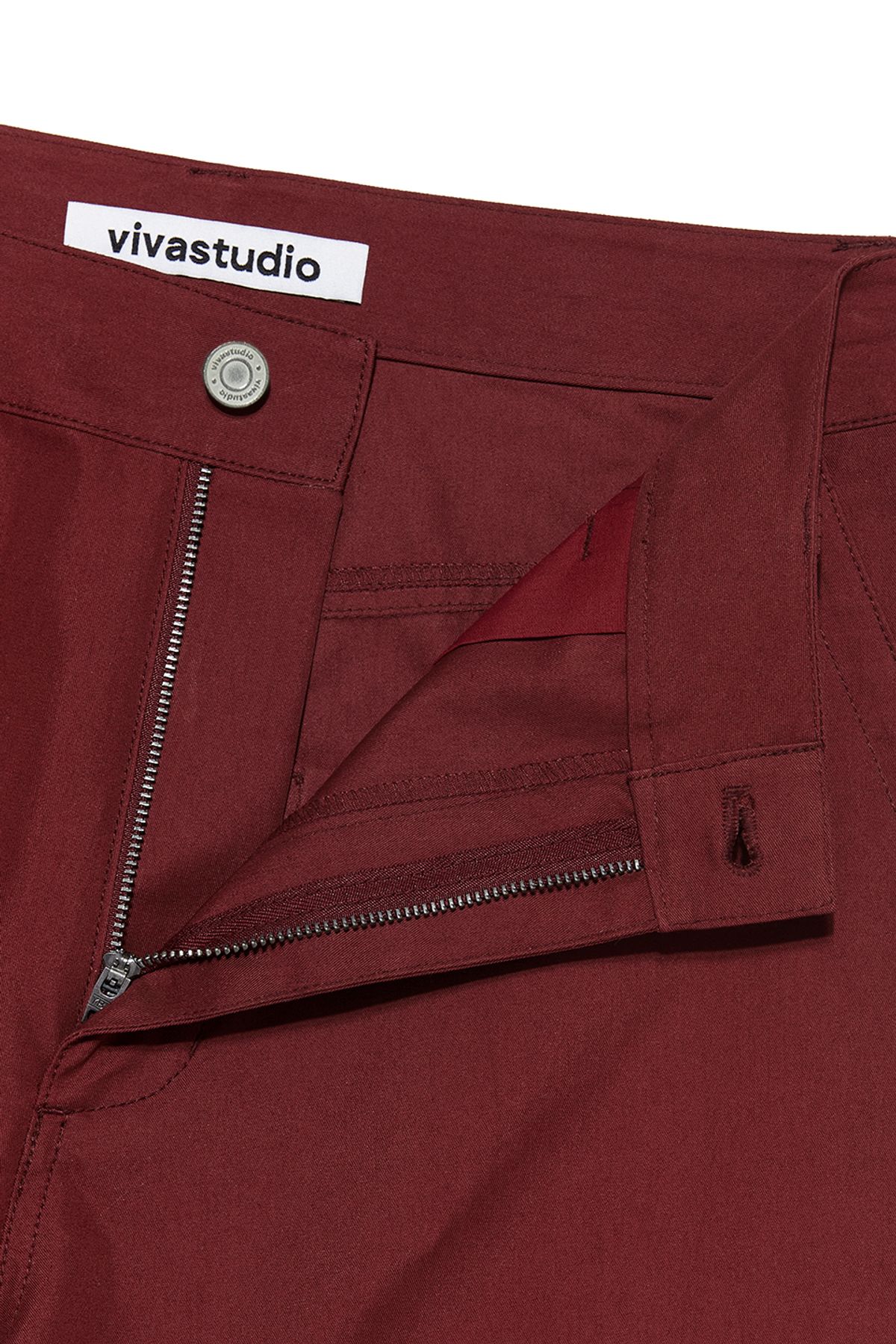 비바스튜디오(VIVASTUDIO) SPLIT WIDE CARGO PANTS [RED]