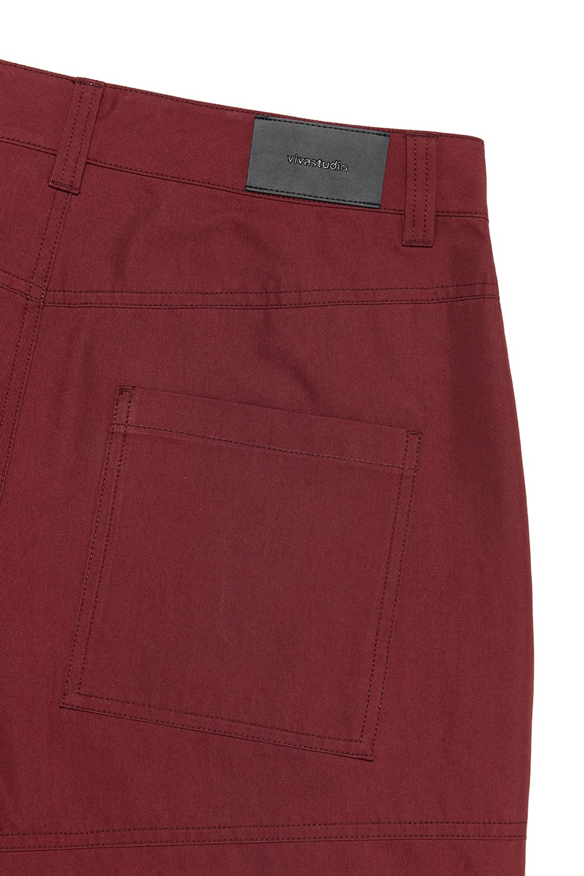 비바스튜디오(VIVASTUDIO) SPLIT WIDE CARGO PANTS [RED]
