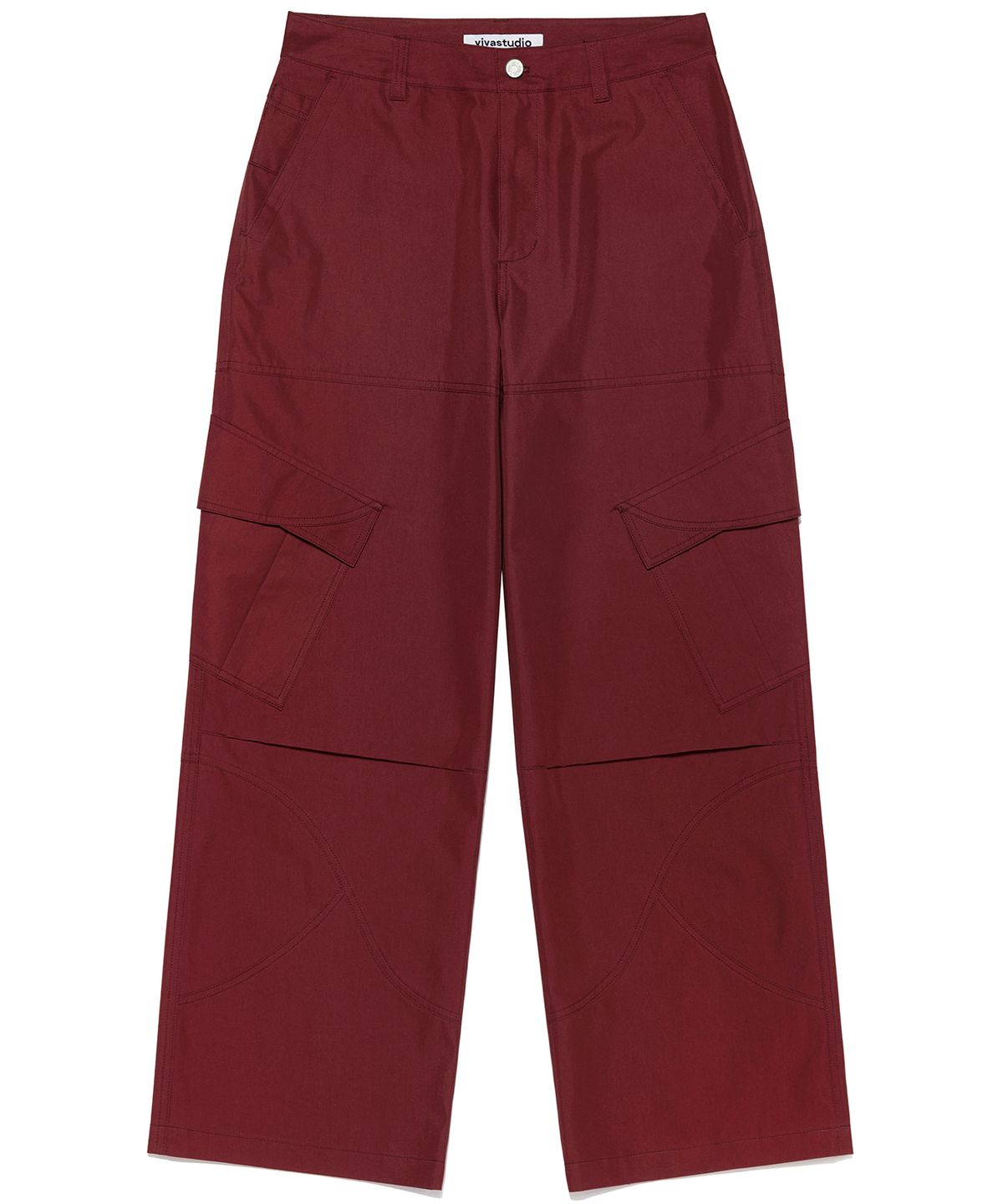 비바스튜디오(VIVASTUDIO) SPLIT WIDE CARGO PANTS [RED]