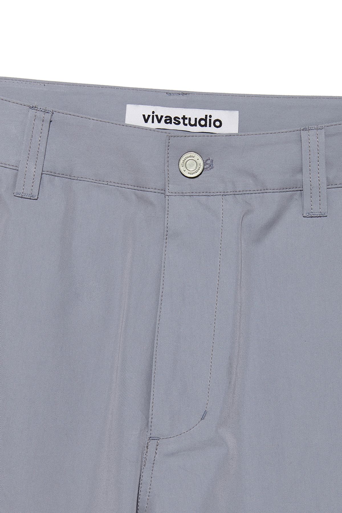 비바스튜디오(VIVASTUDIO) SPLIT WIDE CARGO PANTS [LIGHT BLUE]
