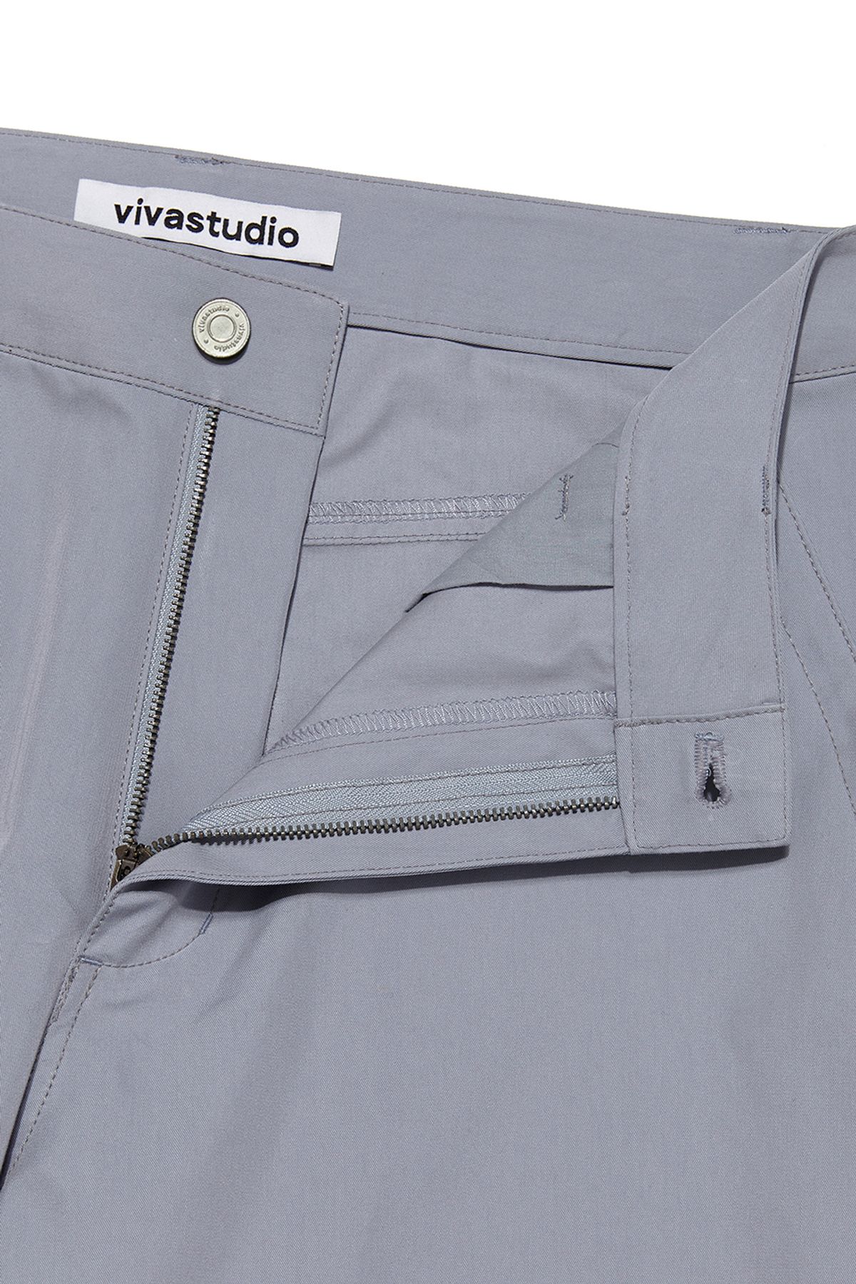 비바스튜디오(VIVASTUDIO) SPLIT WIDE CARGO PANTS [LIGHT BLUE]