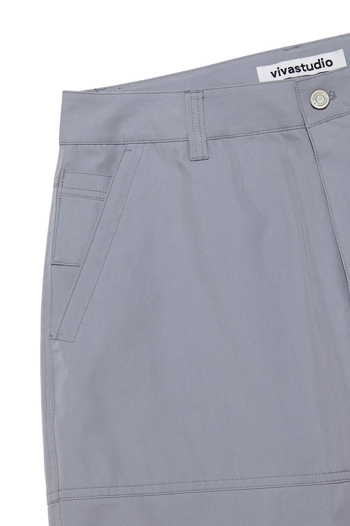 비바스튜디오(VIVASTUDIO) SPLIT WIDE CARGO PANTS [LIGHT BLUE]