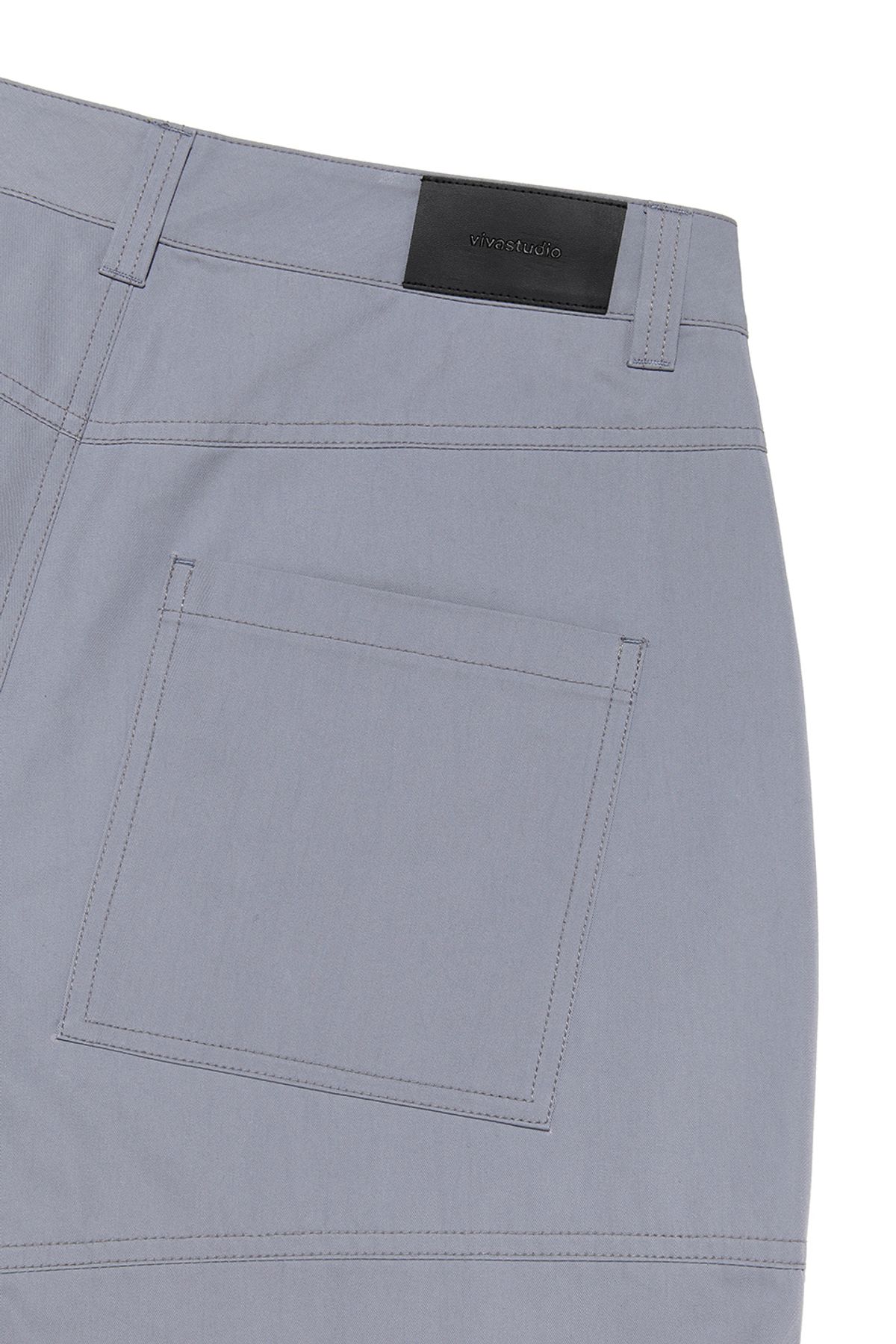 비바스튜디오(VIVASTUDIO) SPLIT WIDE CARGO PANTS [LIGHT BLUE]