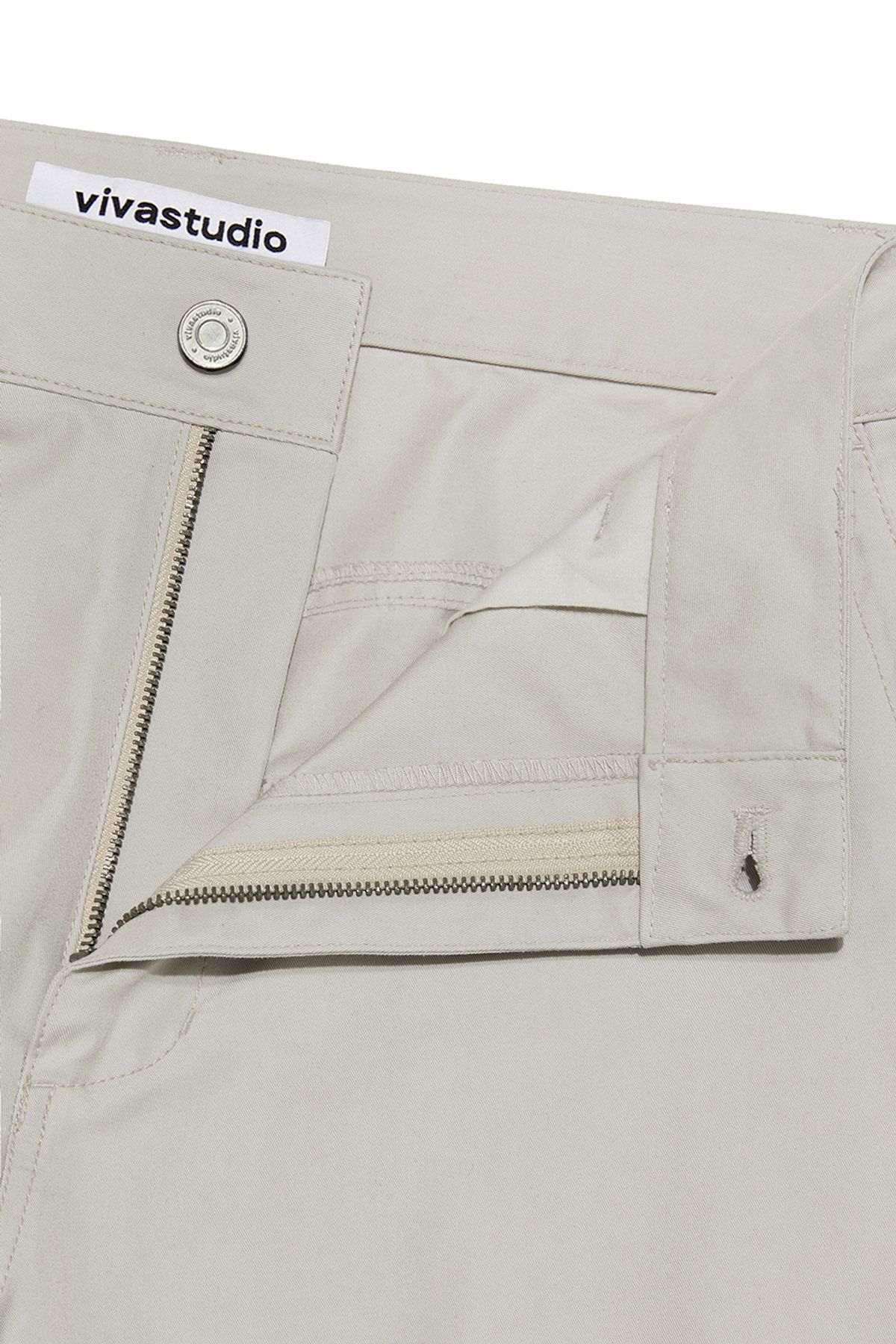 비바스튜디오(VIVASTUDIO) SPLIT WIDE CARGO PANTS [LIGHT BEIGE]