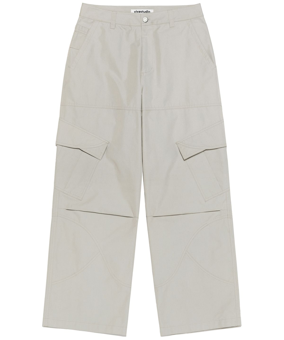 비바스튜디오(VIVASTUDIO) SPLIT WIDE CARGO PANTS [LIGHT BEIGE]