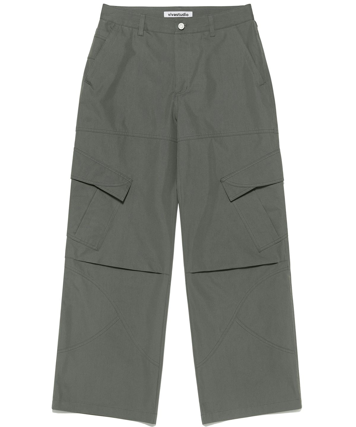 비바스튜디오(VIVASTUDIO) SPLIT WIDE CARGO PANTS [KHAKI]