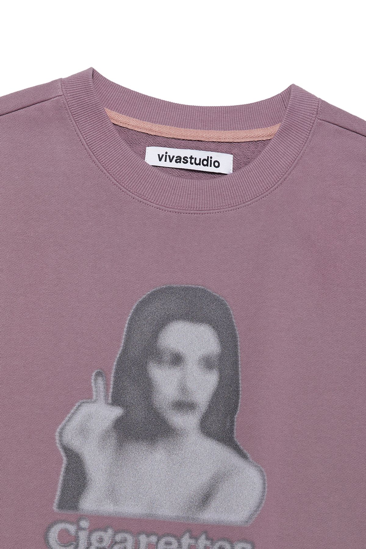 비바스튜디오(VIVASTUDIO) CIGARETTES CREWNECK [PINK]