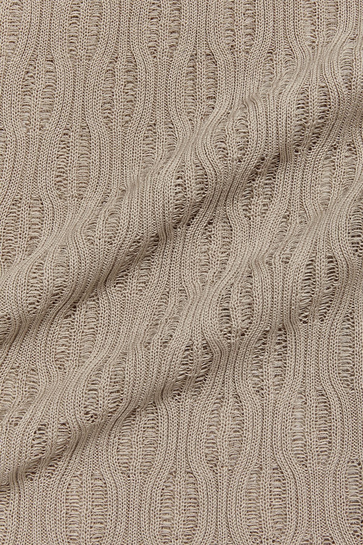 비바스튜디오(VIVASTUDIO) WAVE V-NECK CARDIGAN [BEIGE]