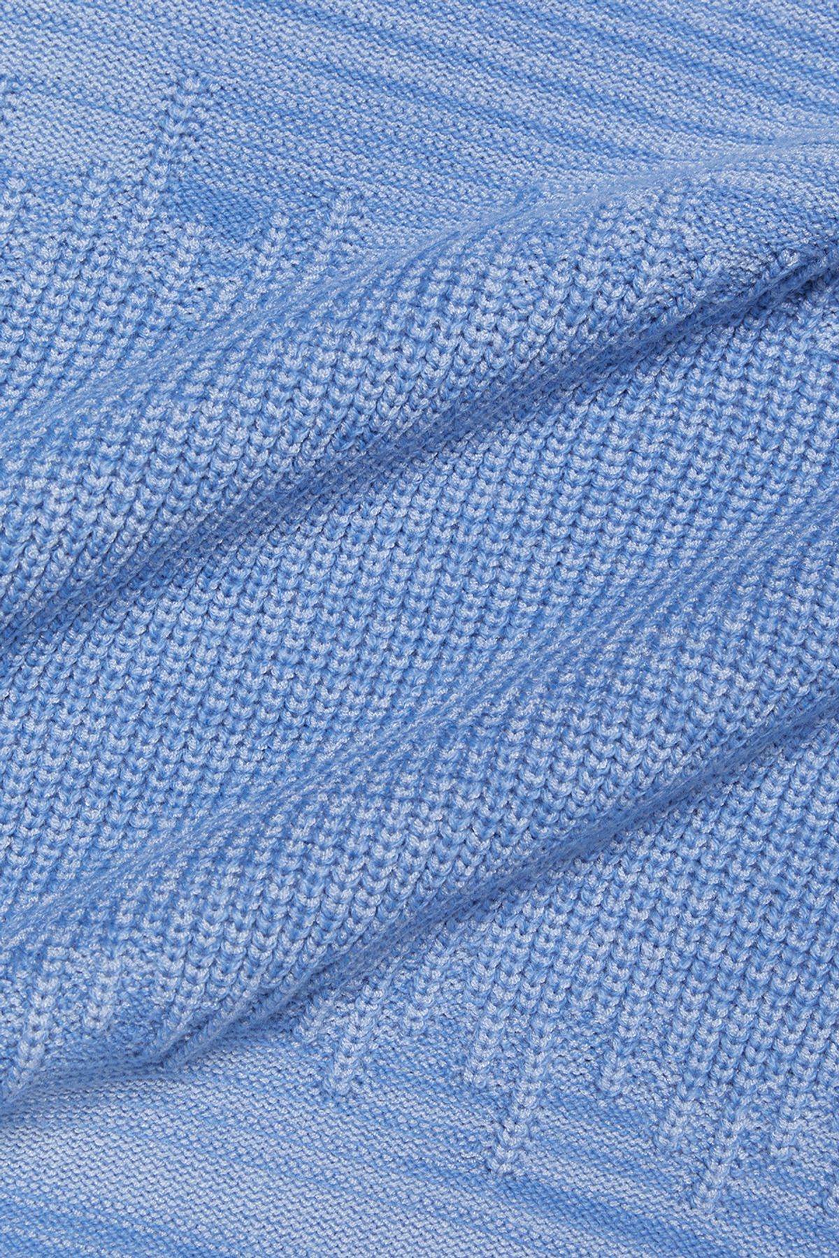 비바스튜디오(VIVASTUDIO) DISTORTION ROUND KNIT [BLUE]