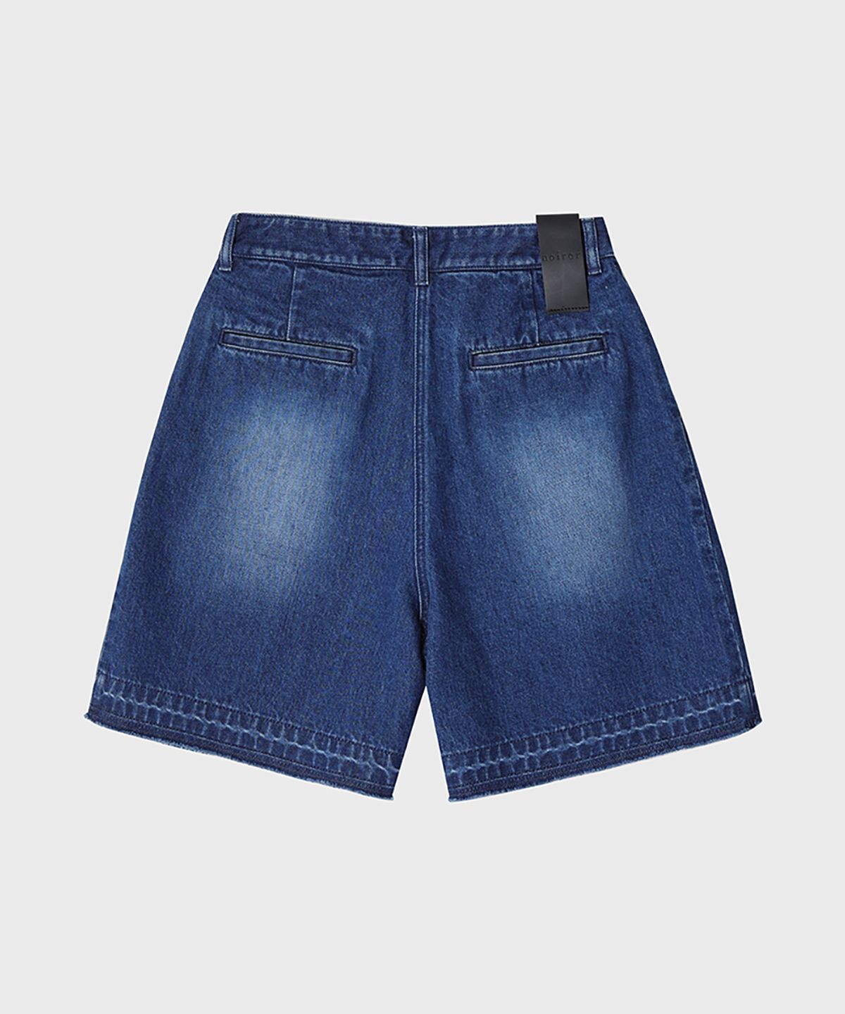 노이어 포 우먼(NOIRER FOR WOMAN) 버뮤다 하프 데님 팬츠 (블루)