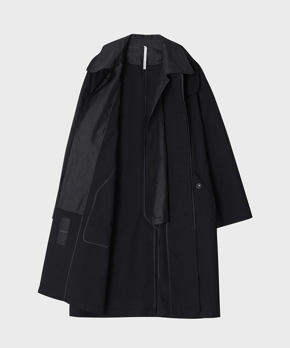Balmacaan coat cashmere100%バルマカーン　カシミヤ　黒 Balmacaan coat cashmere100%バルマカーン カシミヤ 黒