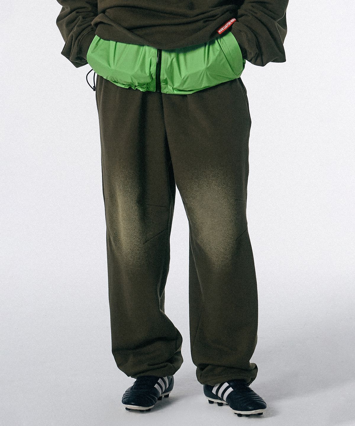 스컬프터(SCULPTOR) Species Brushed Sweat Pants Khaki Brown
