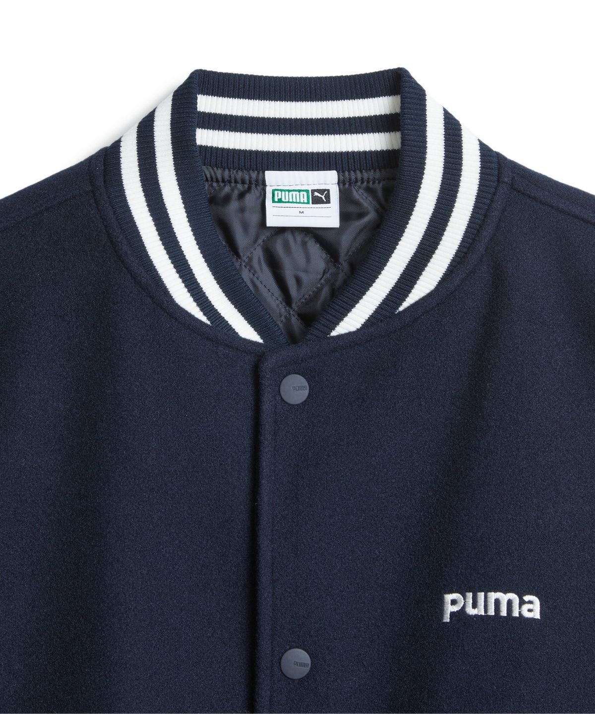 푸마(PUMA) 푸마 팀 바시티 자켓 - 네이비:아이보리 / 933622-02 - 사이즈 & 후기 | 무신사