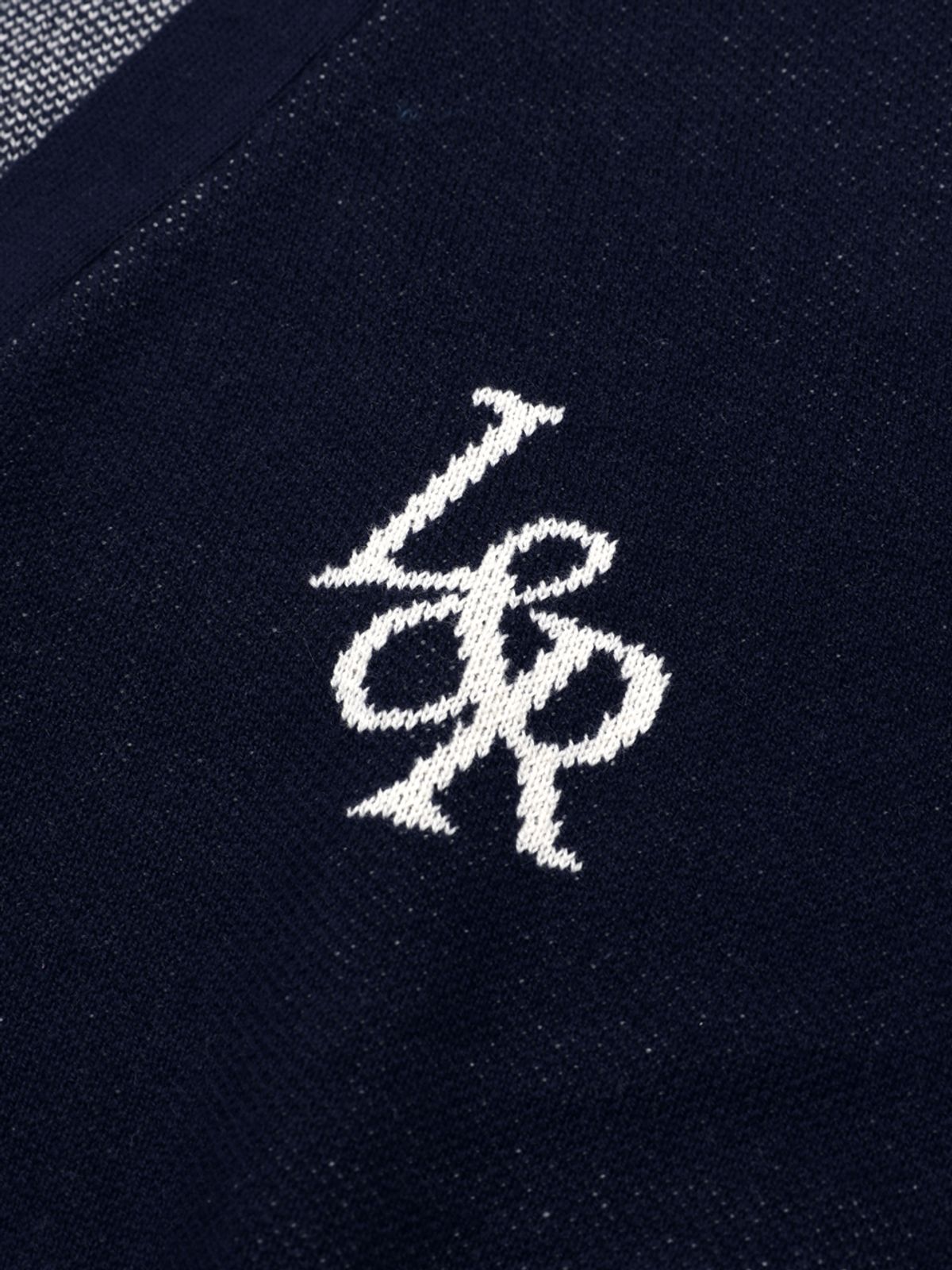 로시로우(LOSSYROW) Lossy L&R V-Neck Cardigan Knit  Navy