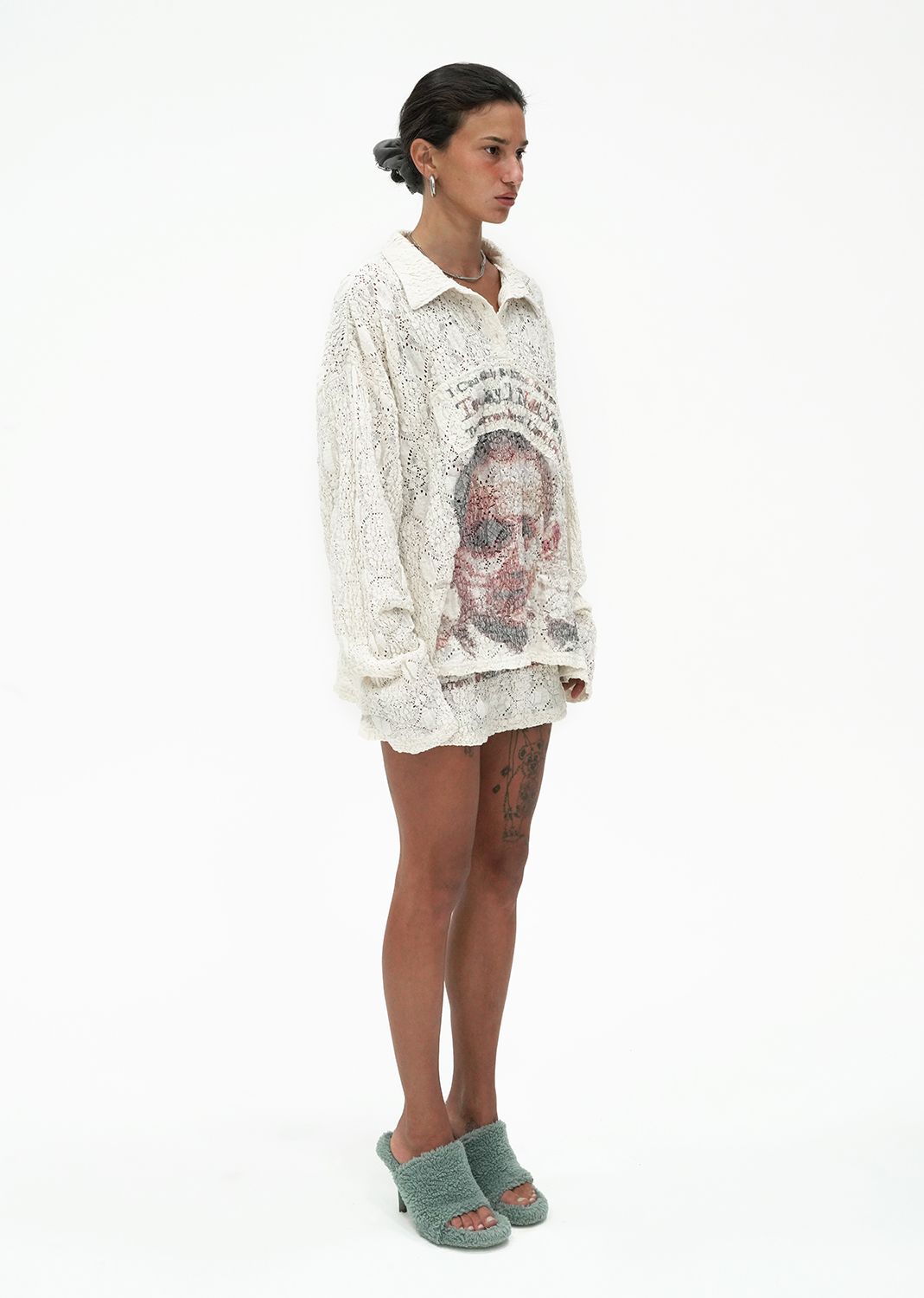 MUSINSA | 604SERVICE TODAY IS NOT YOUR DAY COLLAR T SHIRT