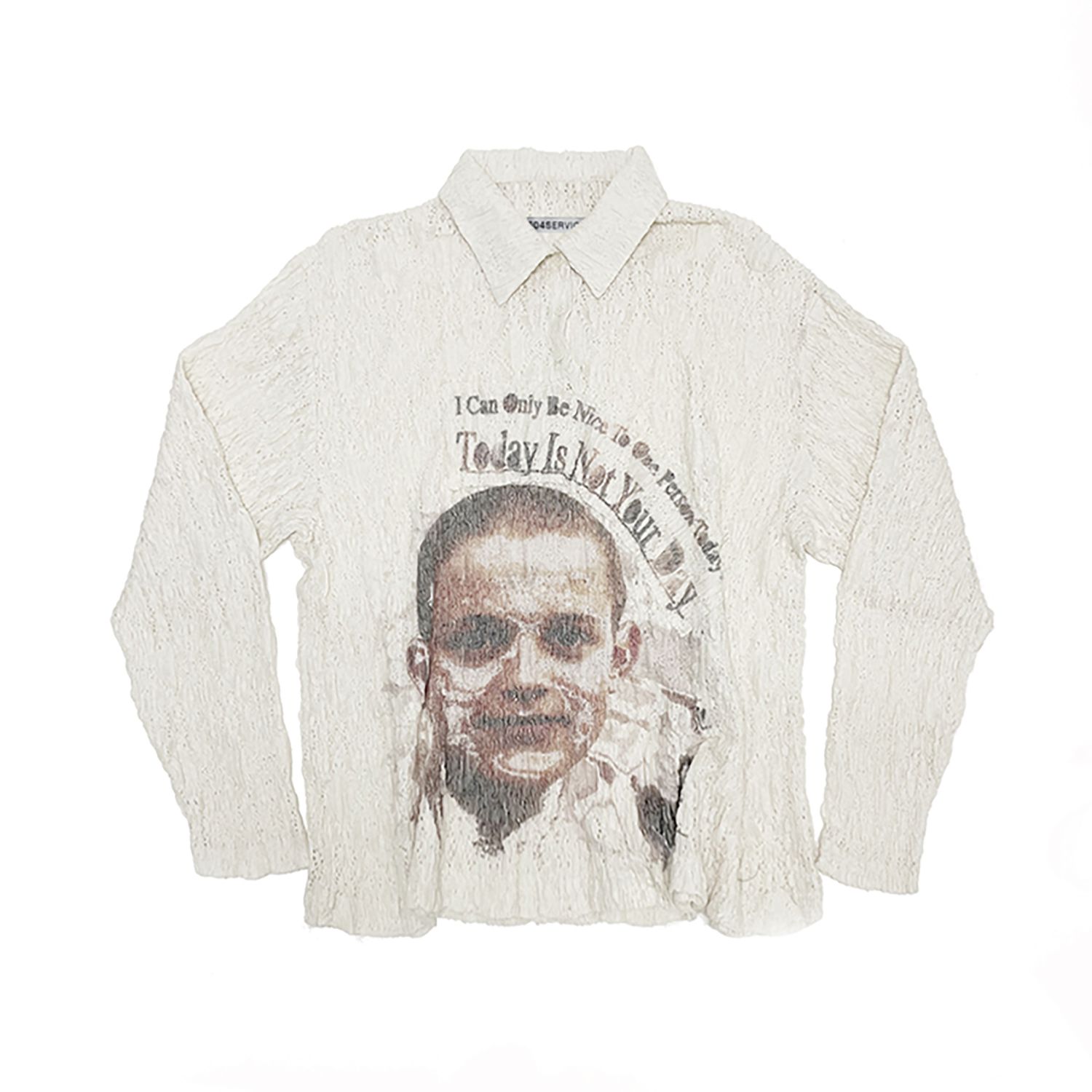 MUSINSA公式 | 604SERVICE TODAY IS NOT YOUR DAY COLLAR T SHIRT