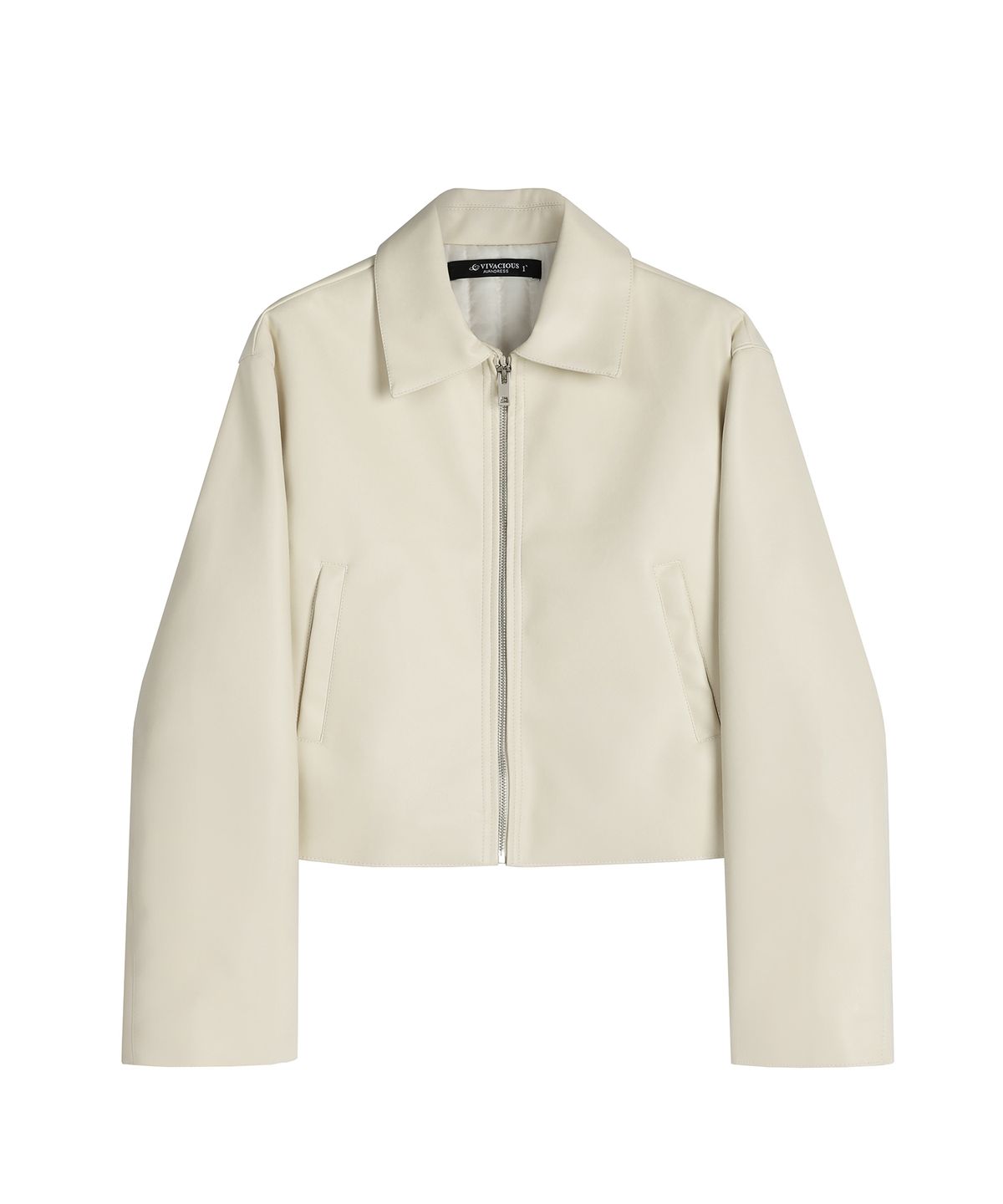 어반드레스(AVANDRESS) Basic Cropped Art Leather Jacket - 4COL