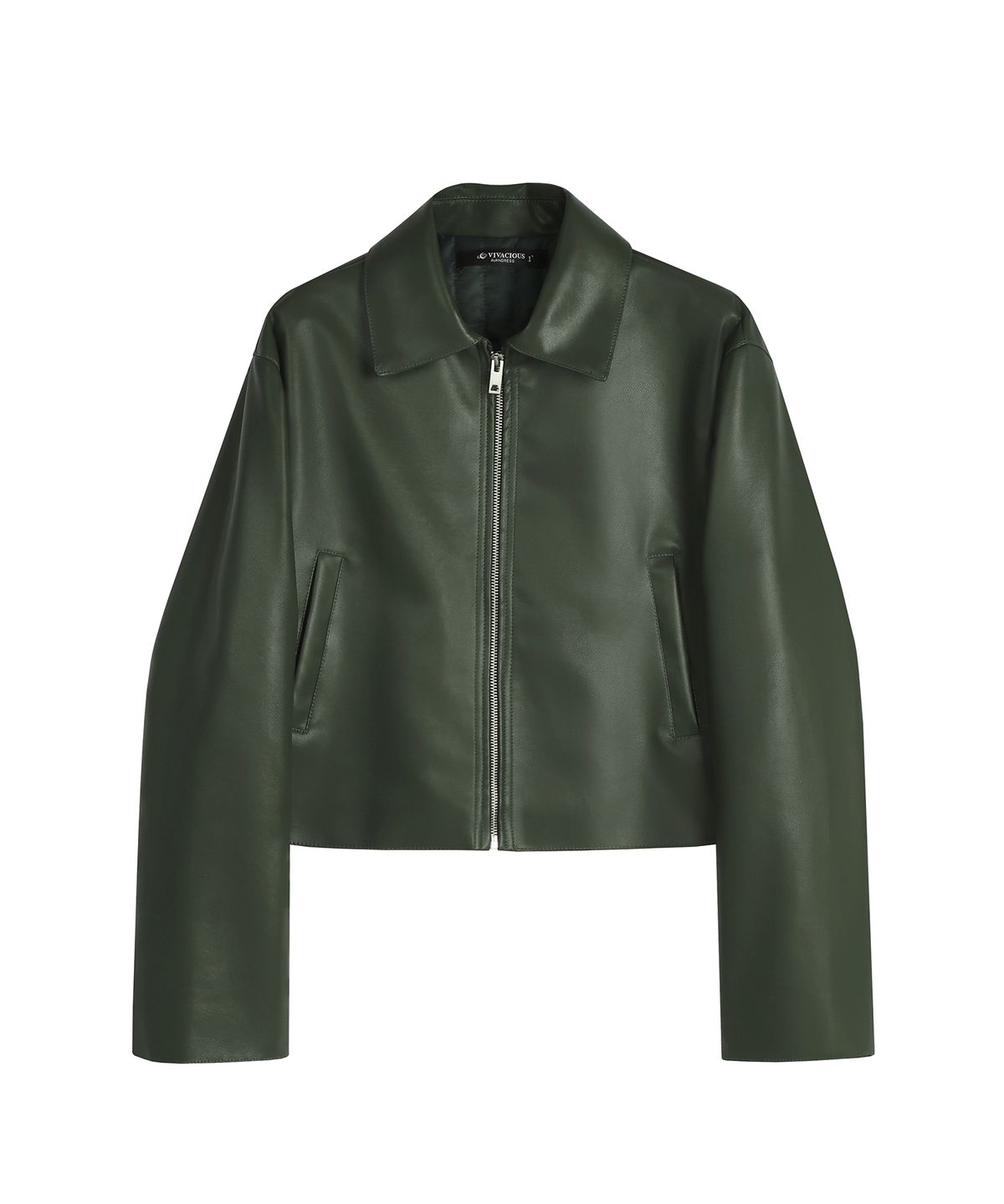 어반드레스(AVANDRESS) Basic Cropped Art Leather Jacket - 4COL