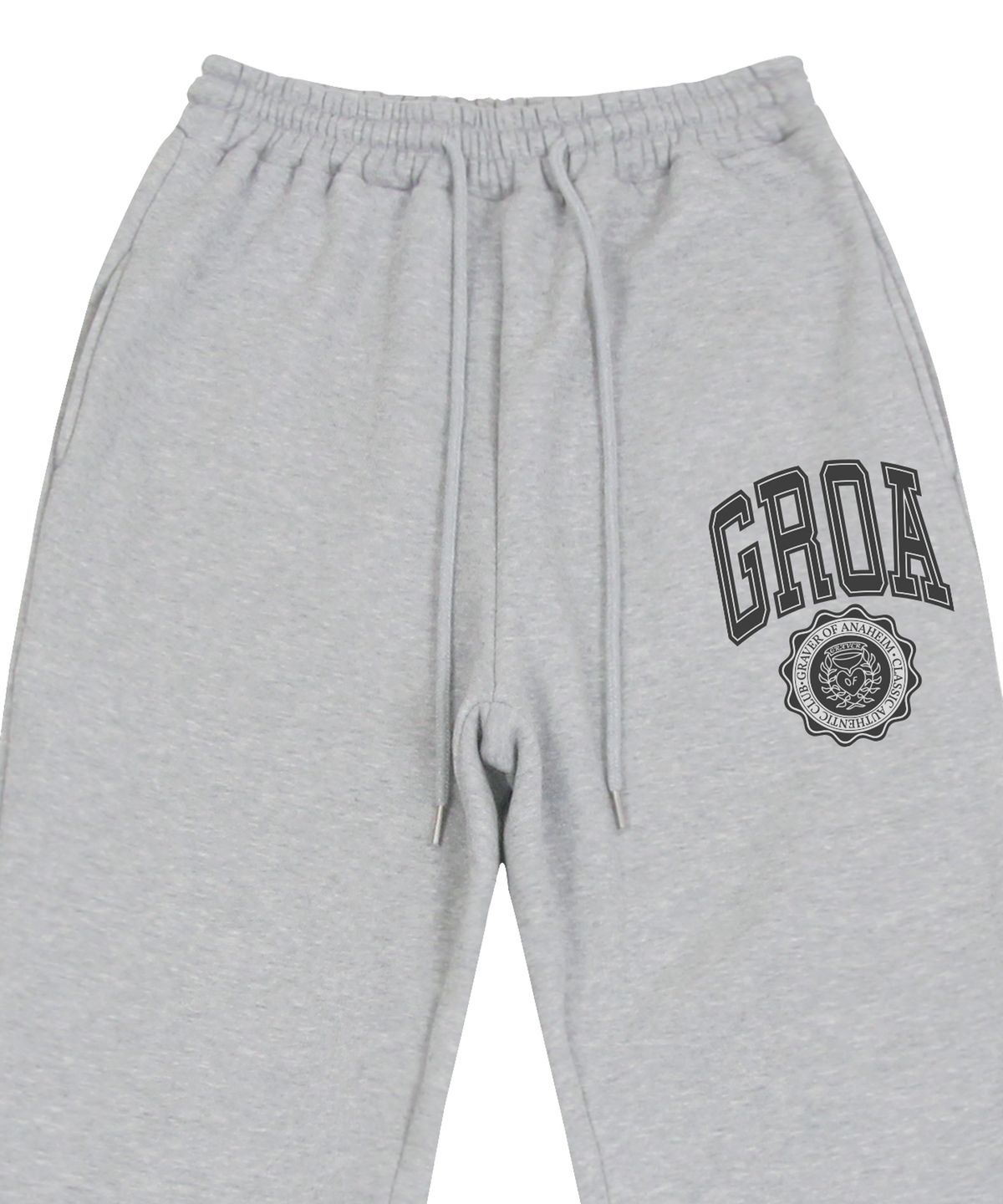 그레이버(GRAVER) [UNISEX]GROA 로고 클래식 하트 스웻 조거팬츠_그레이