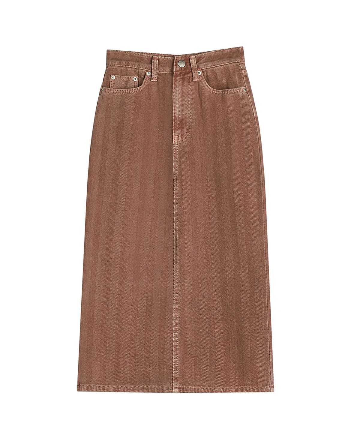 어반드레스(AVANDRESS) Herringbone H-line Long Skirt - 5COL