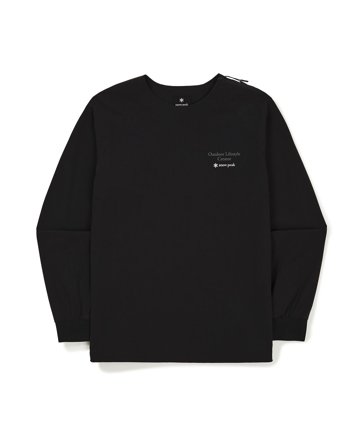 스노우피크 어패럴(SNOWPEAK APPAREL) 씬테크 맨투맨 Black (S23SUSHT68)