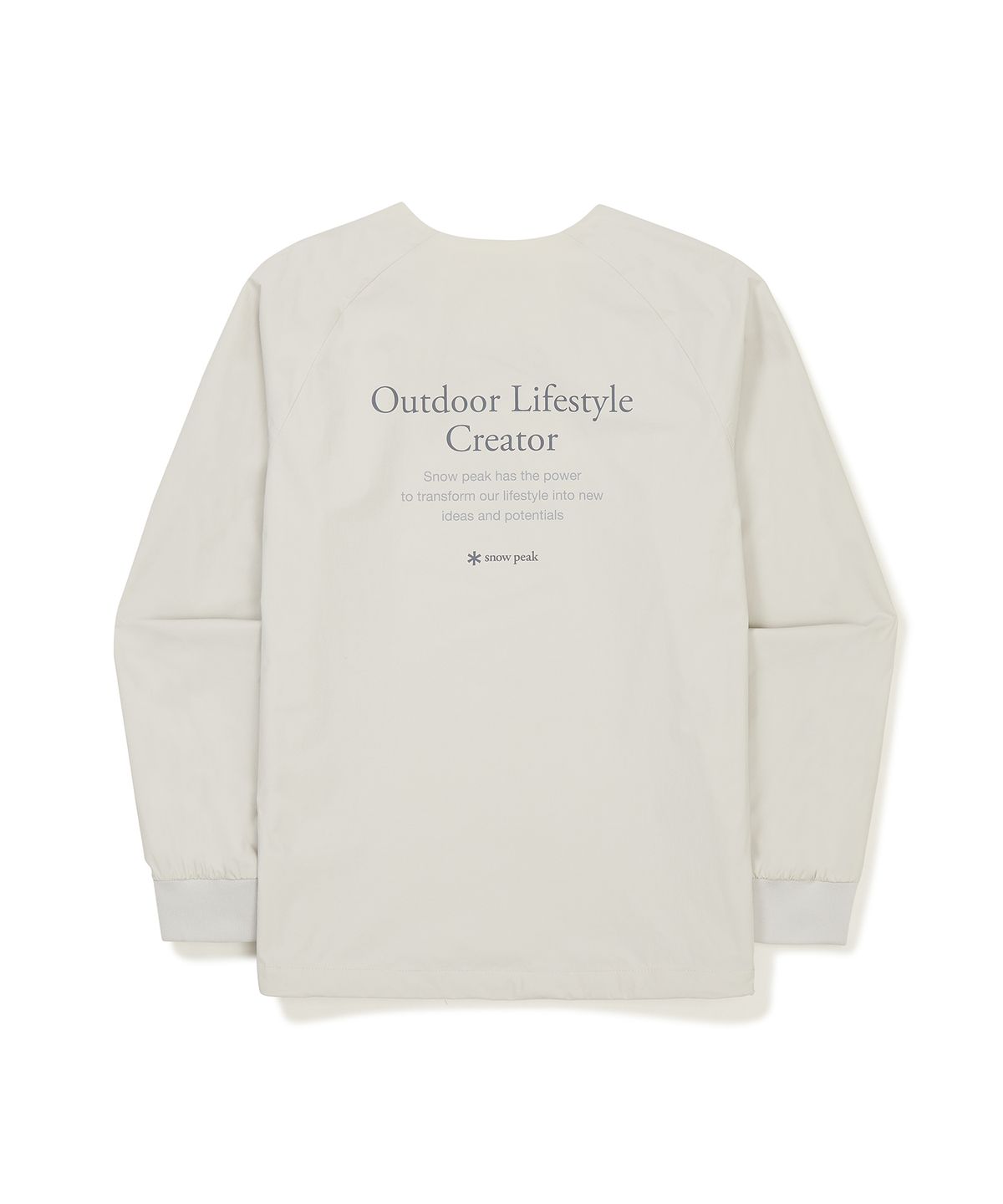 스노우피크 어패럴(SNOWPEAK APPAREL) 씬테크 맨투맨 Light Beige (S23SUSHT68)