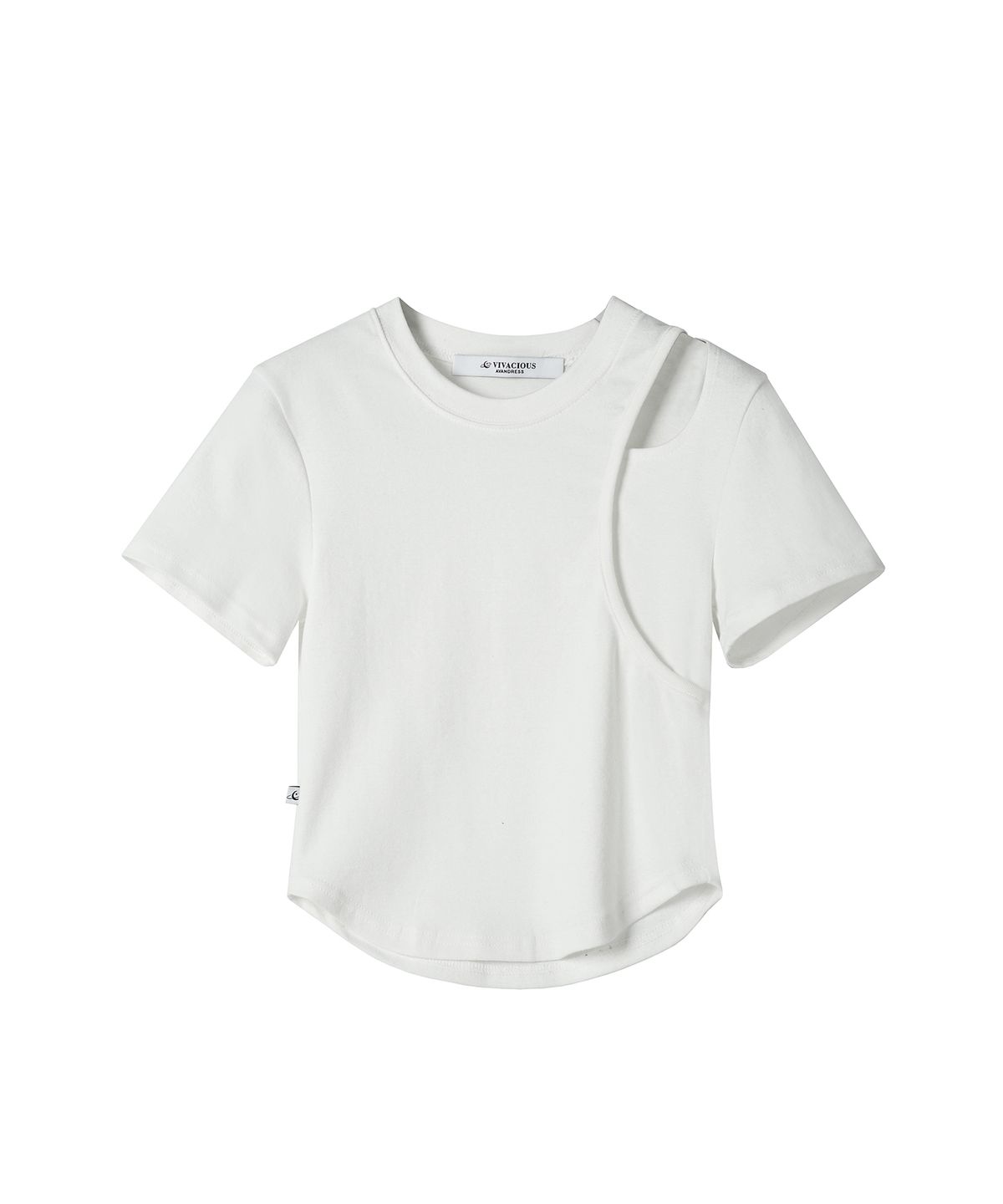 어반드레스(AVANDRESS) hole-cut crop tee - 5COL