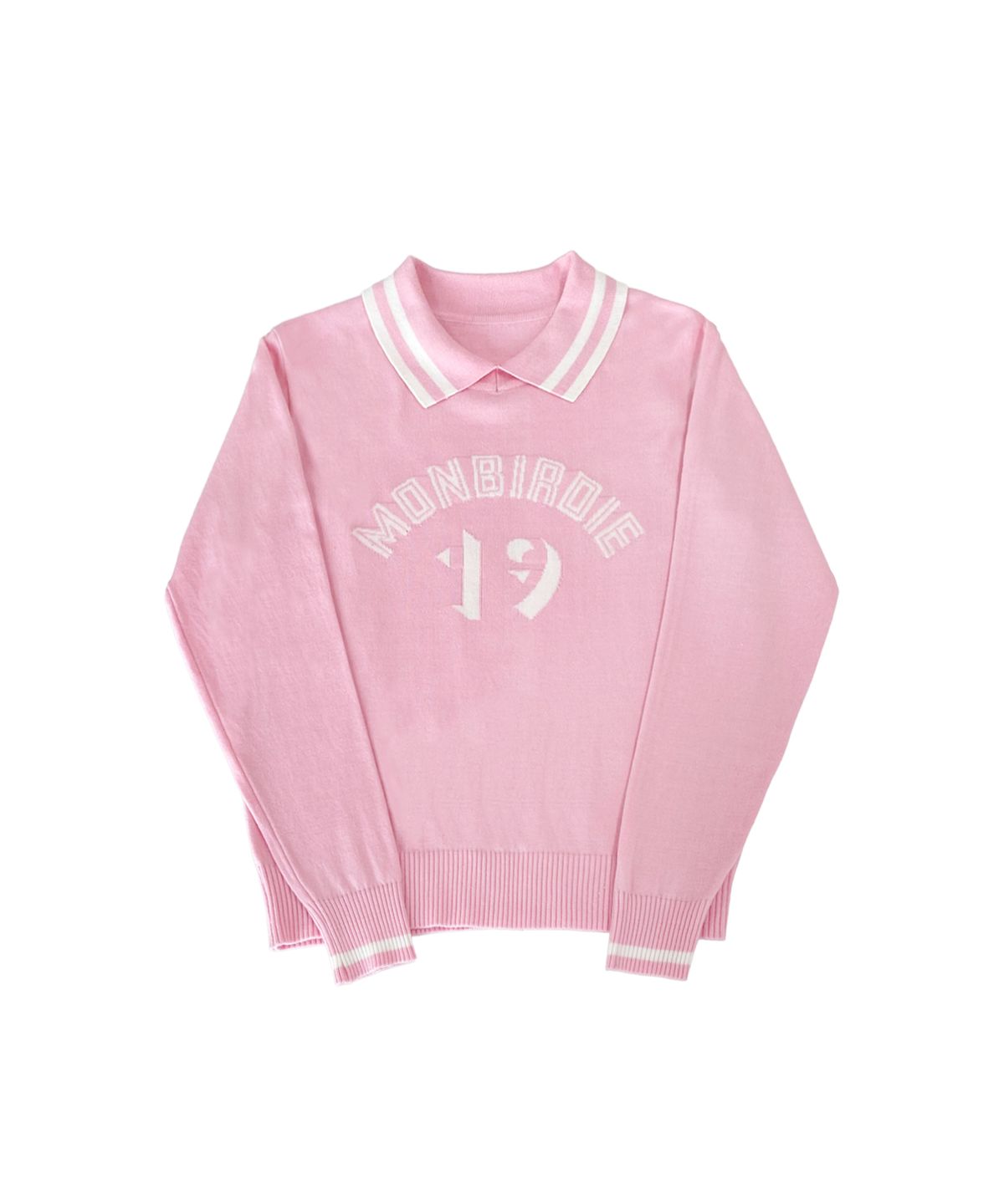 몽버디 골프(MONBIRDIE GOLF) MONBIRDIE 19 KNITTED 카라넥 소프트 니트 티셔츠 PINK