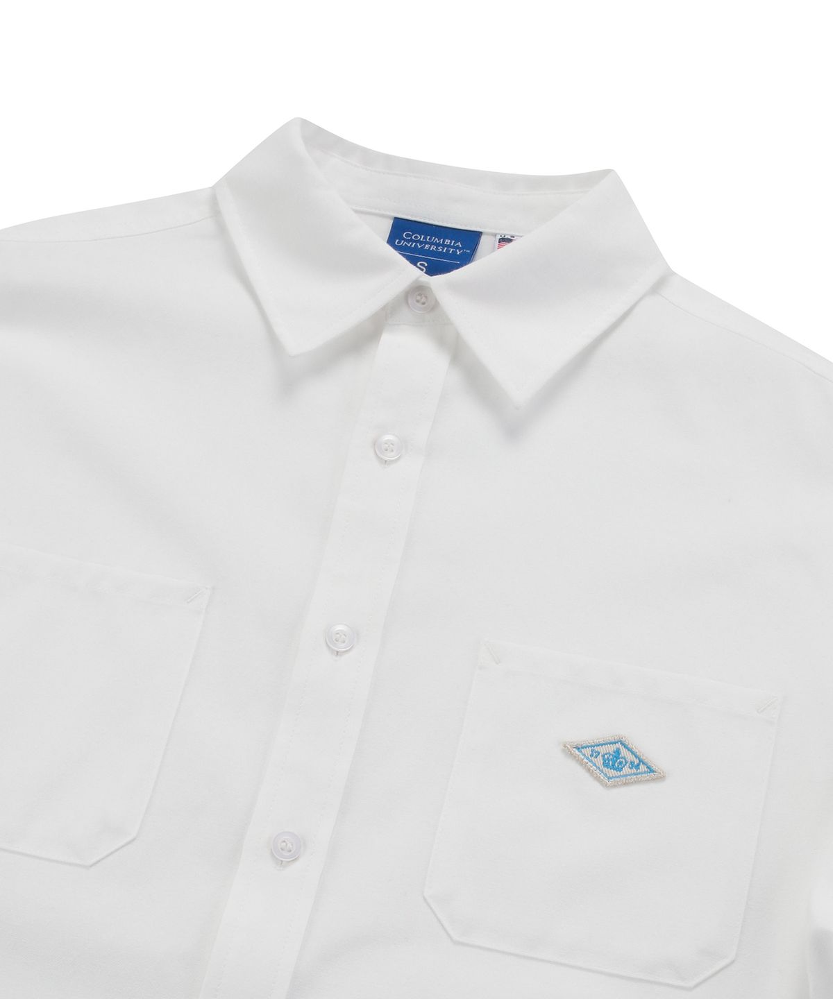컬럼비아 유니버시티(COLUMBIA UNIVERSITY) 1754 CROWN OVERFIT OXFORD REGULAR COLLAR SHIRTS 화이트