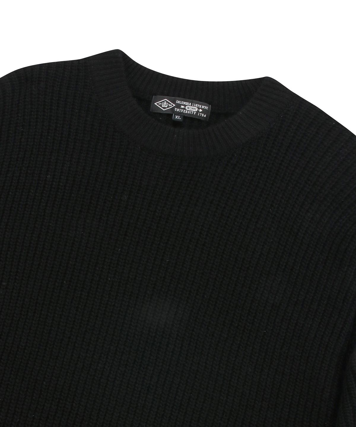 컬럼비아 유니버시티(COLUMBIA UNIVERSITY) 1754 CROWN OVERFIT ROUND SWEATER 블랙