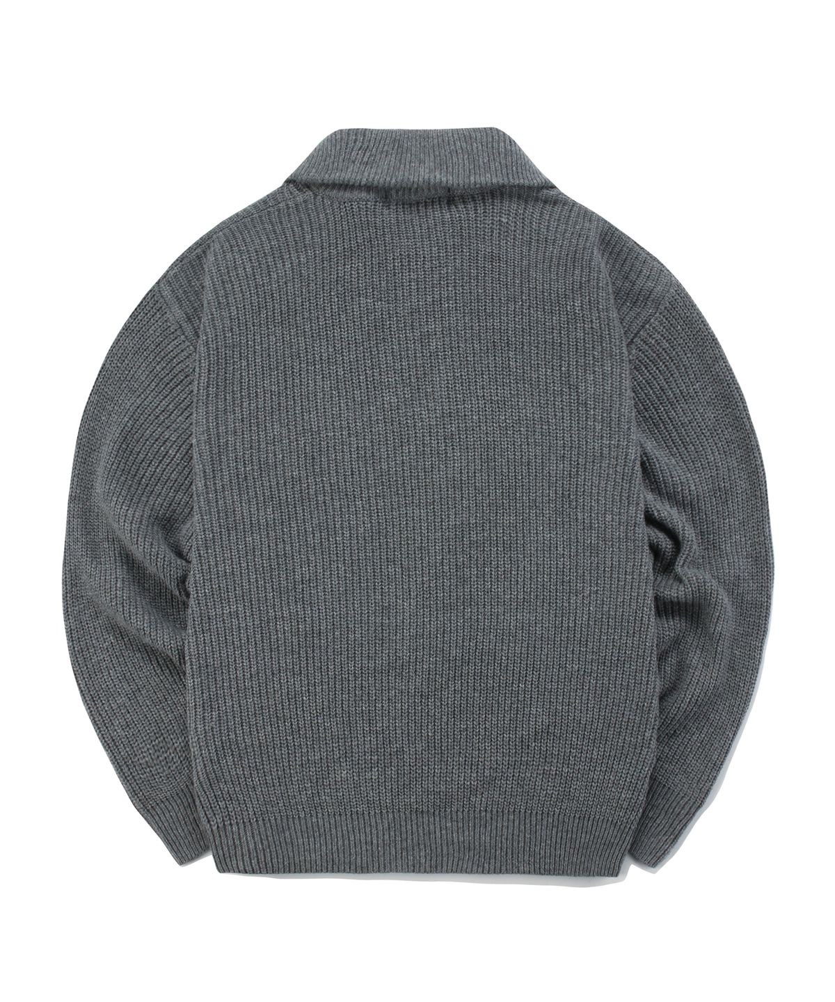 컬럼비아 유니버시티(COLUMBIA UNIVERSITY) 1754 CROWN OVERFIT HALF ZIP-UP SWEATER 차콜