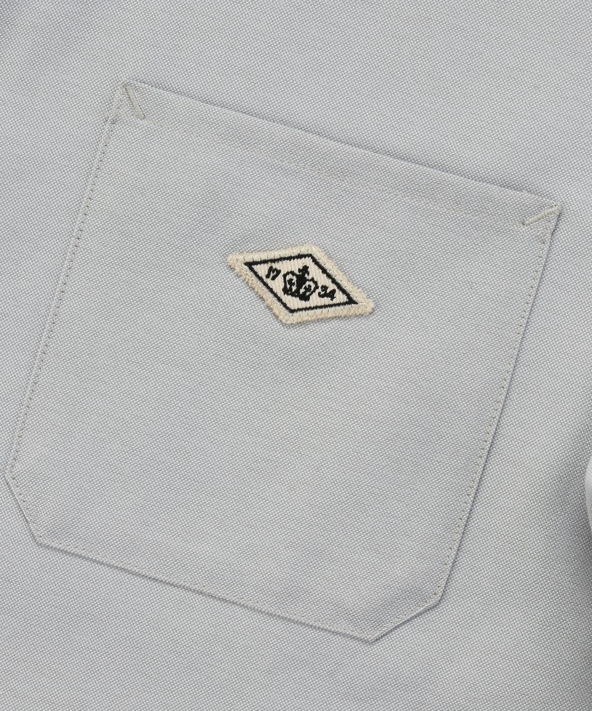 컬럼비아 유니버시티(COLUMBIA UNIVERSITY) 1754 CROWN OVERFIT OXFORD REGULAR COLLAR SHIRTS 그레이