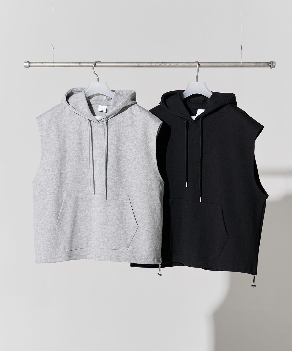 제로(XERO) String Hood Sweat Vest [2 Colors]