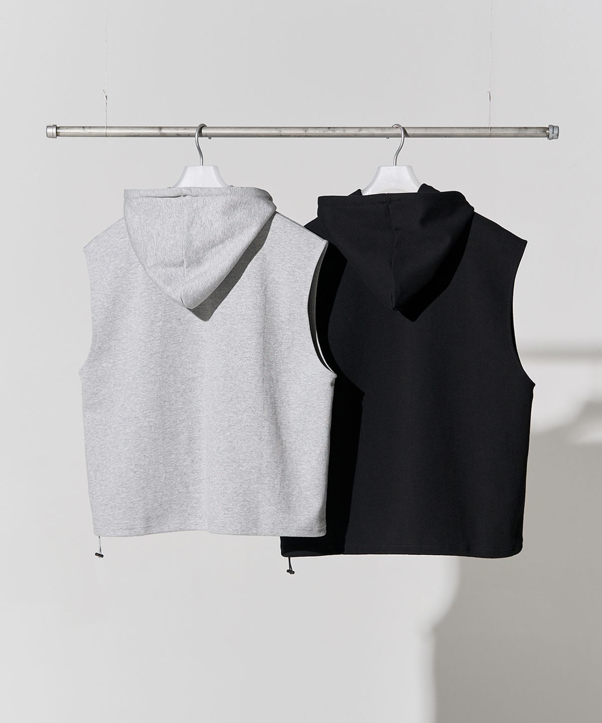 제로(XERO) String Hood Sweat Vest [2 Colors]