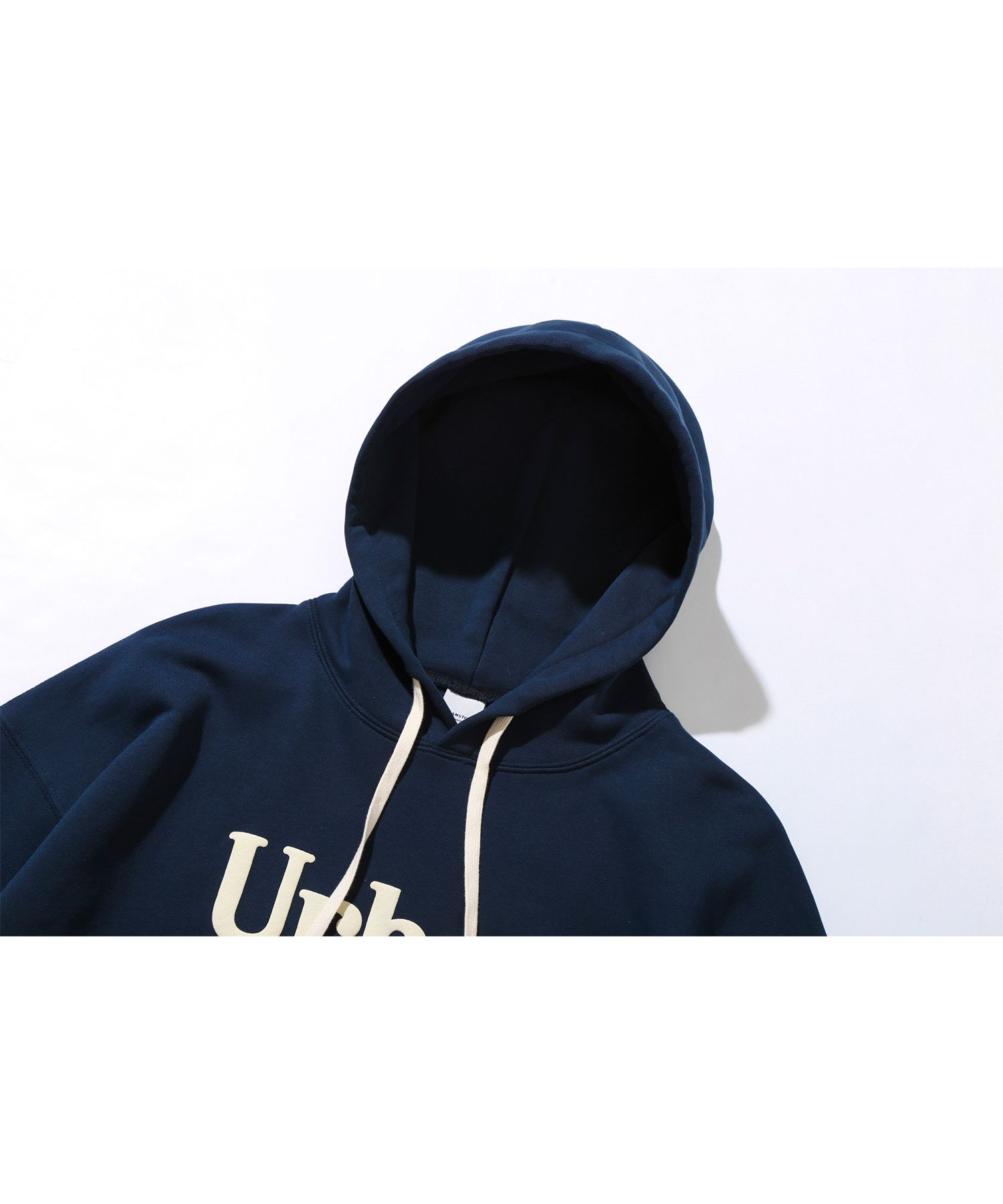 MUSINSA | URBANSTOFF Bubble Logo Hoodie (Navy)