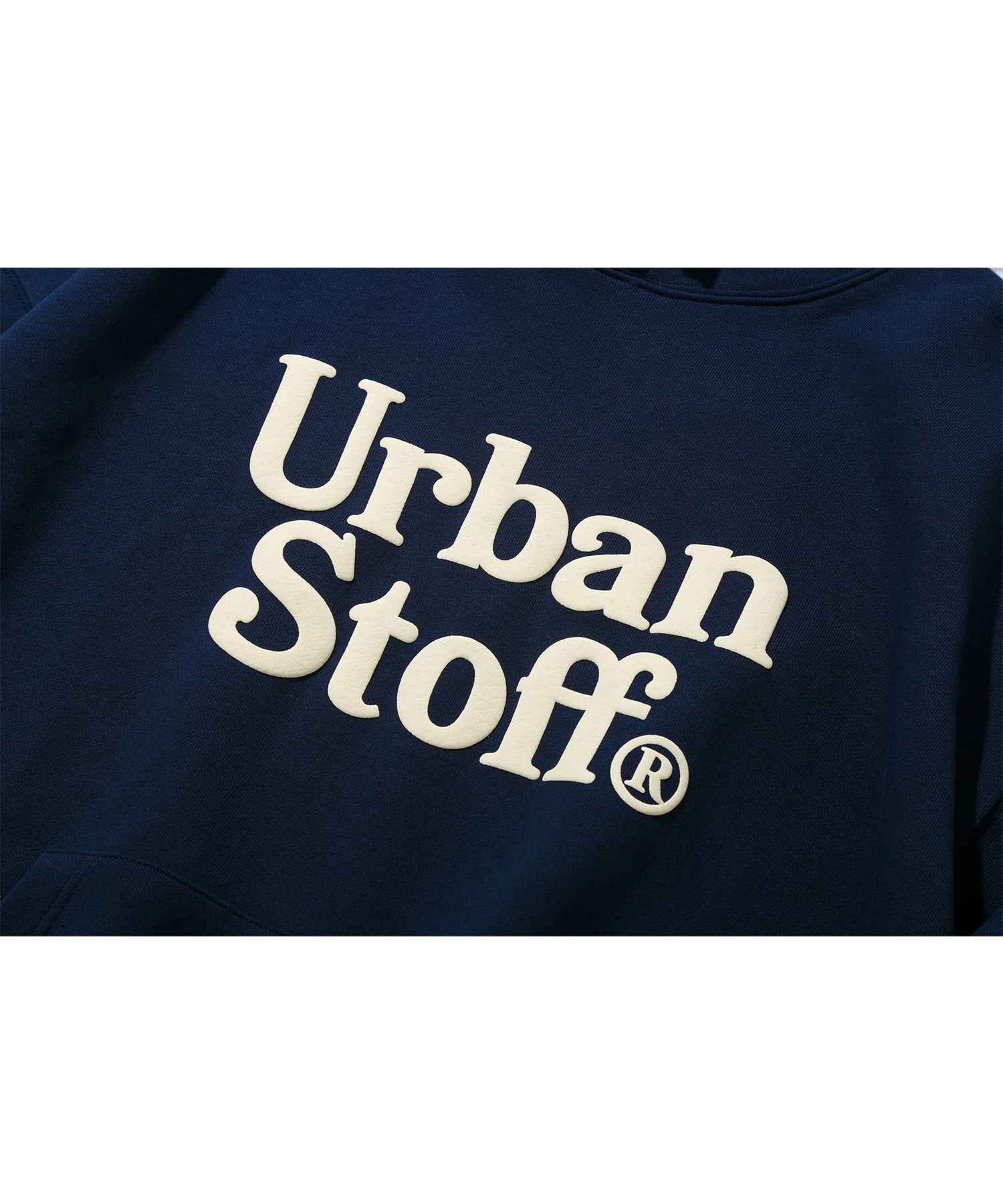 MUSINSA | URBANSTOFF Bubble Logo Hoodie (Navy)