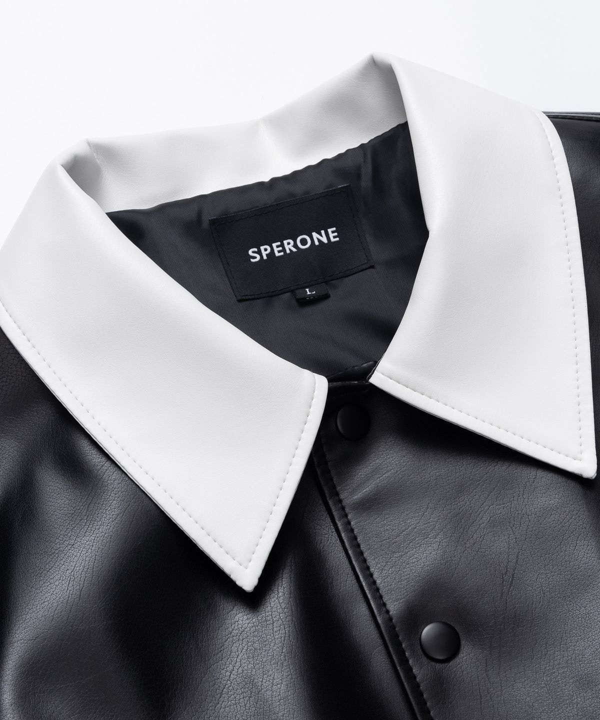 스페로네(SPERONE) 빅카라 바시티 자켓 (블랙)