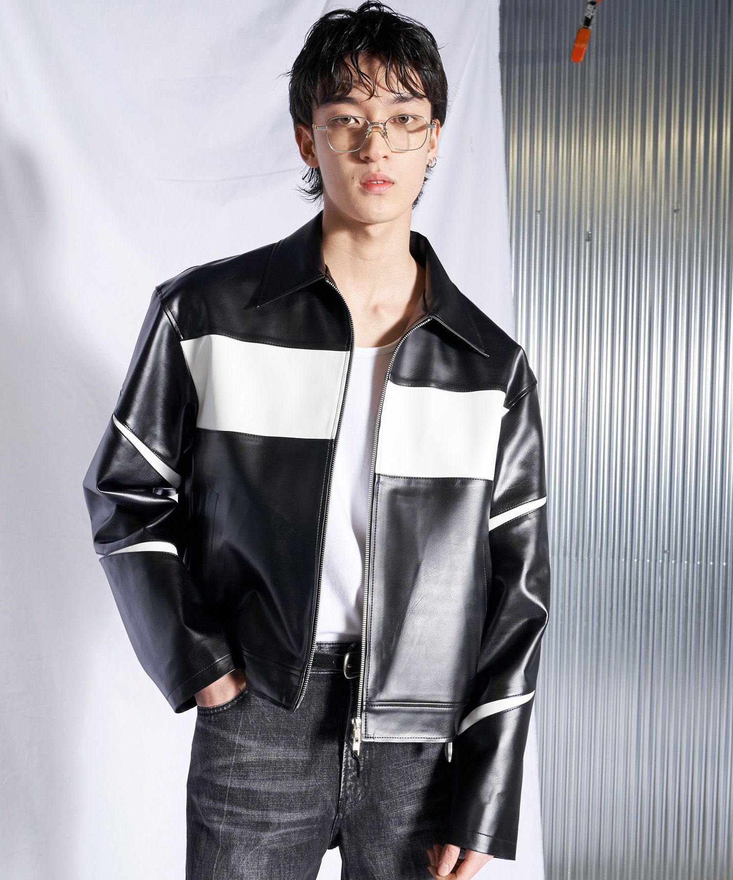 【SPERONE】24SS★ Minimal Crop Vegan Leather Jacket Koda Vegan Leather Cropped Trench – SER.O.YA