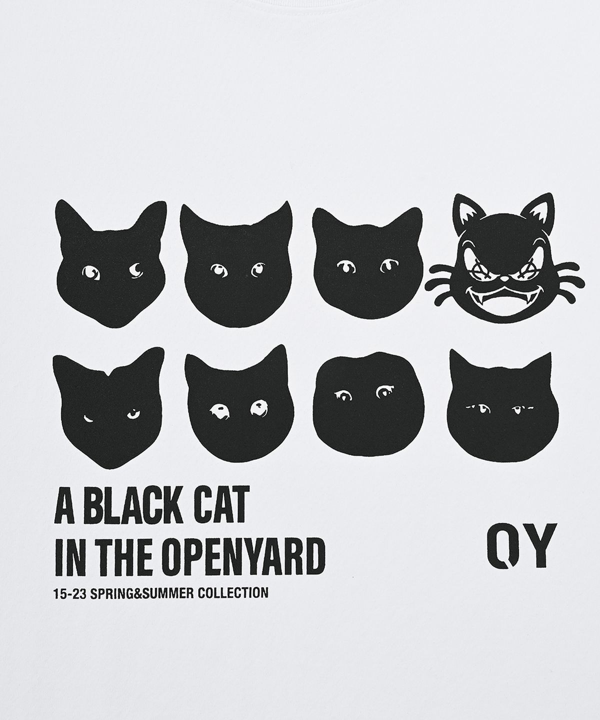 오픈야드(오와이)(OPENYARD(OY)) 이모션 캣 롱 슬리브-화이트