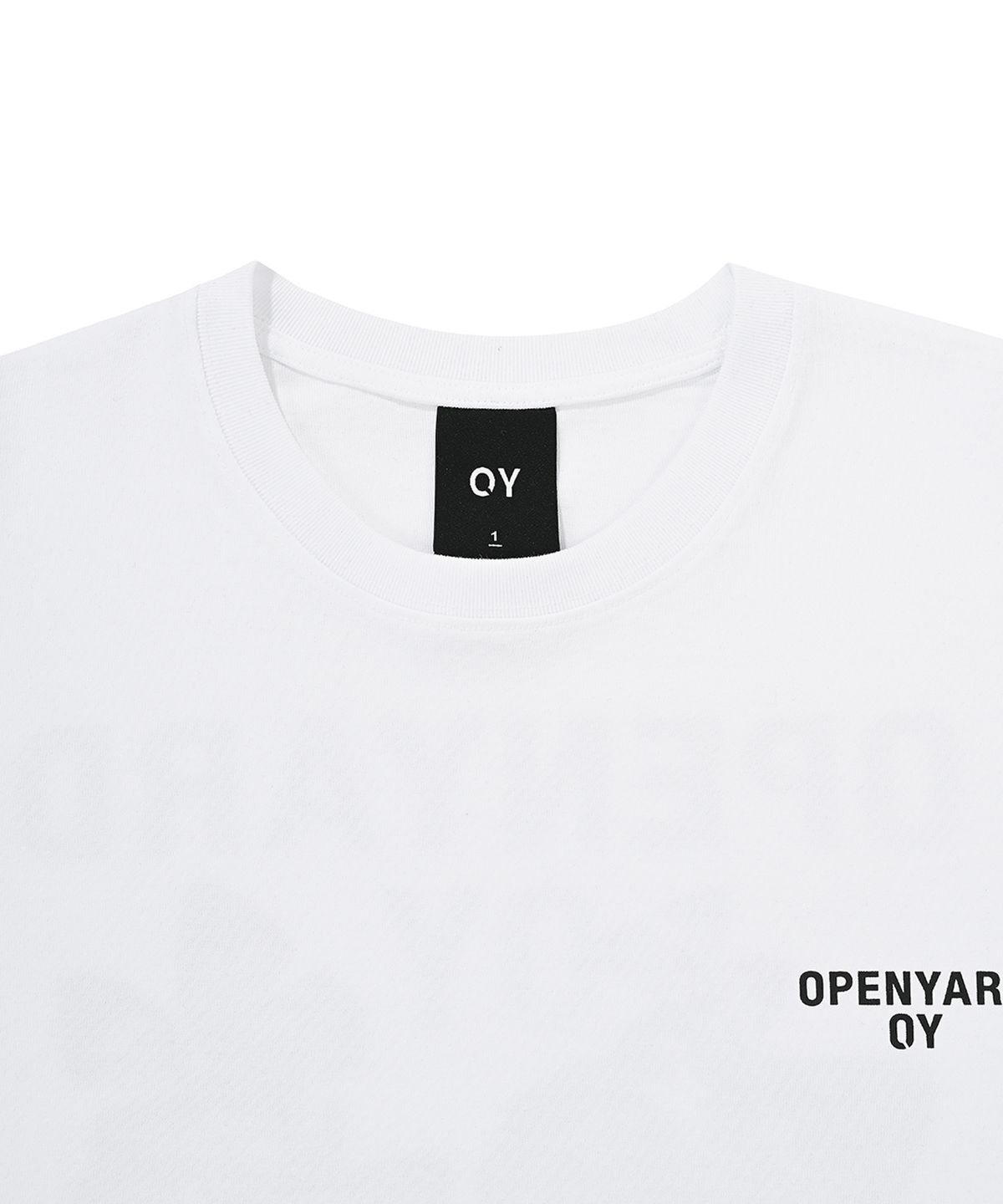 오픈야드(오와이)(OPENYARD(OY)) 버터플라이 로고 롱 슬리브-화이트