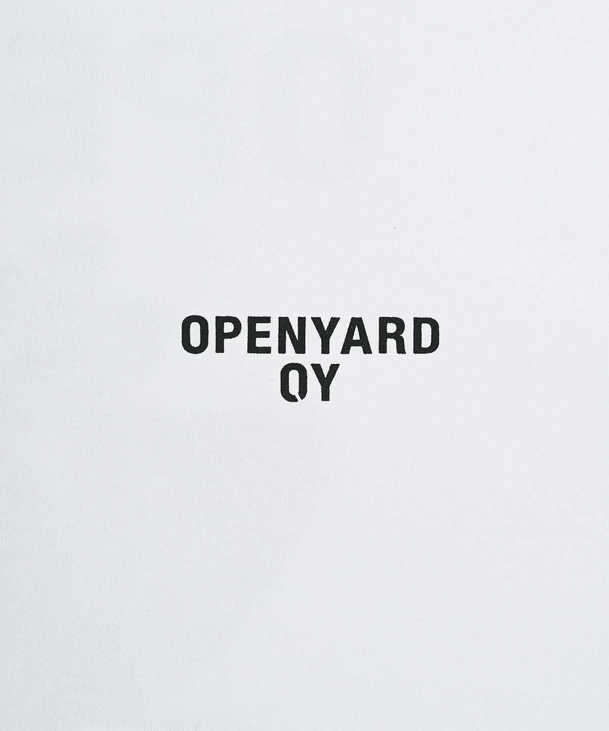 오픈야드(오와이)(OPENYARD(OY)) 버터플라이 로고 롱 슬리브-화이트