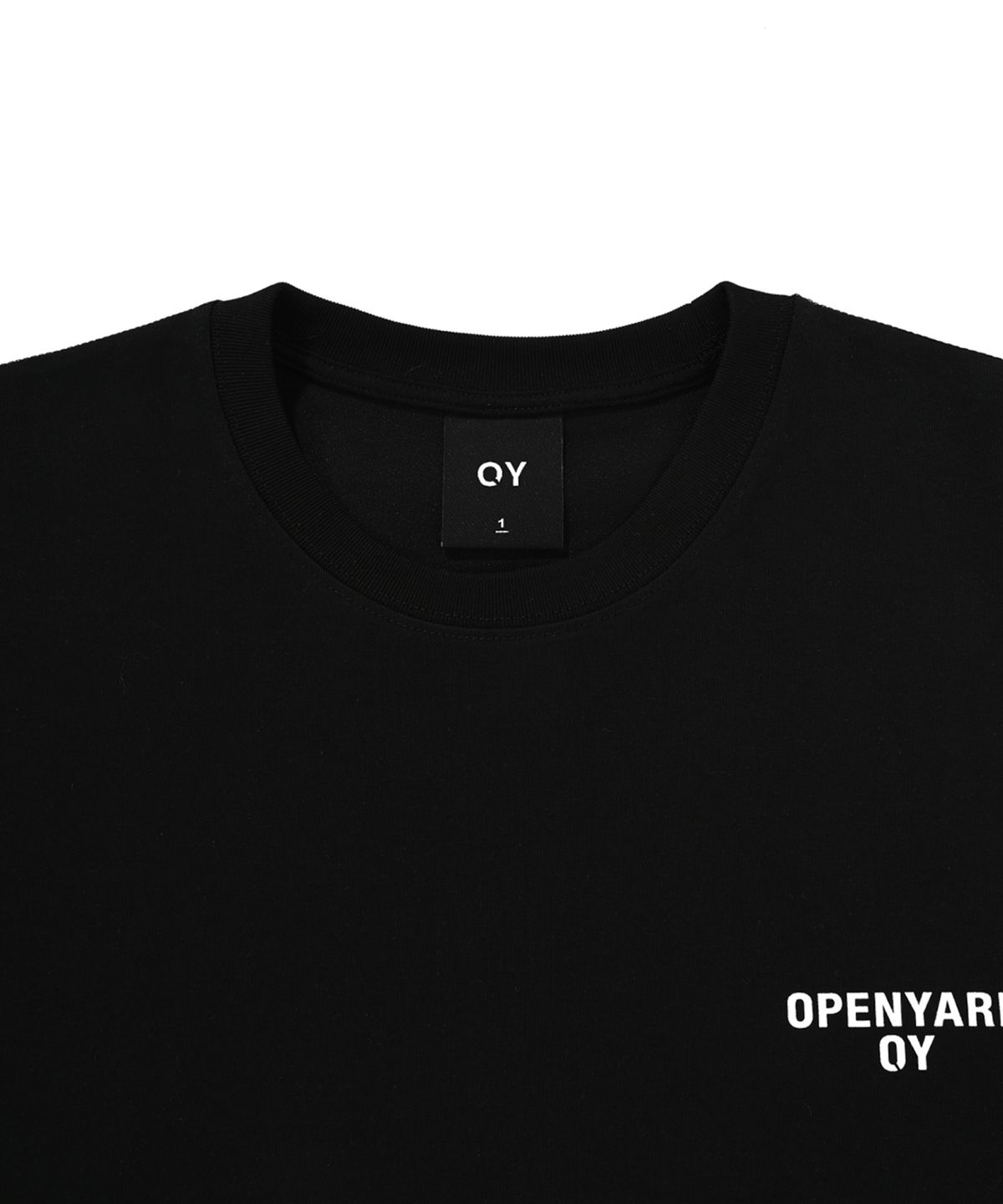 오픈야드(오와이)(OPENYARD(OY)) 버터플라이 로고 롱 슬리브-블랙