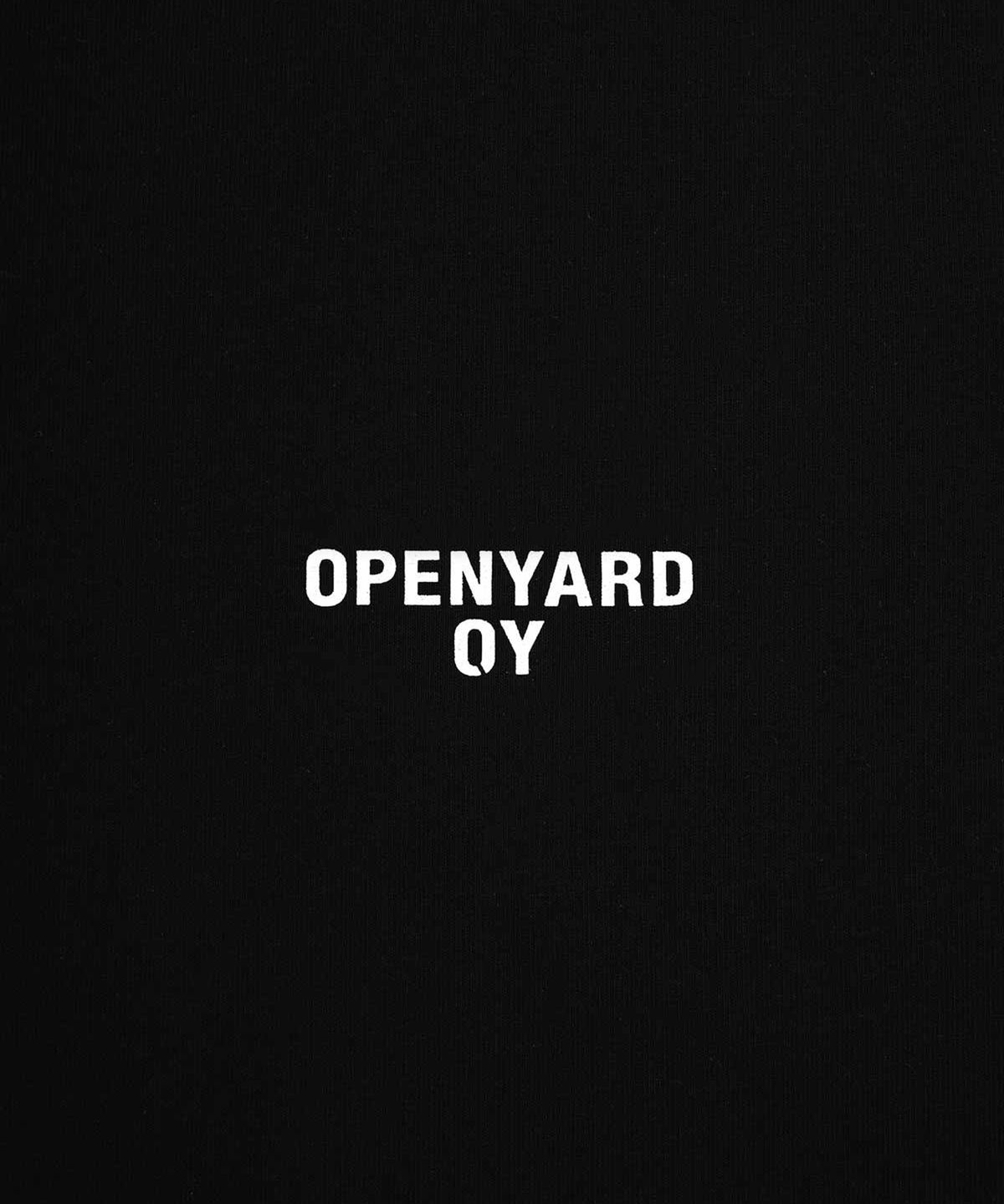 오픈야드(오와이)(OPENYARD(OY)) 버터플라이 로고 롱 슬리브-블랙