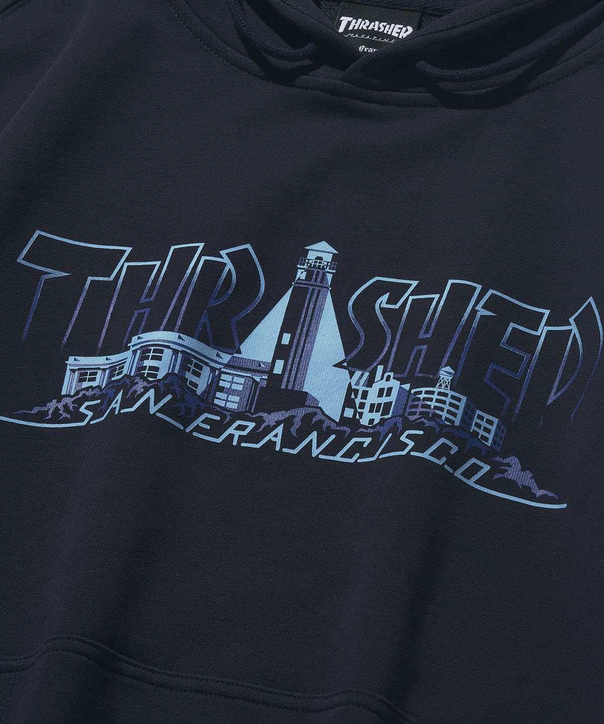 트레셔(THRASHER) 씨티 그래픽 후디 네이비