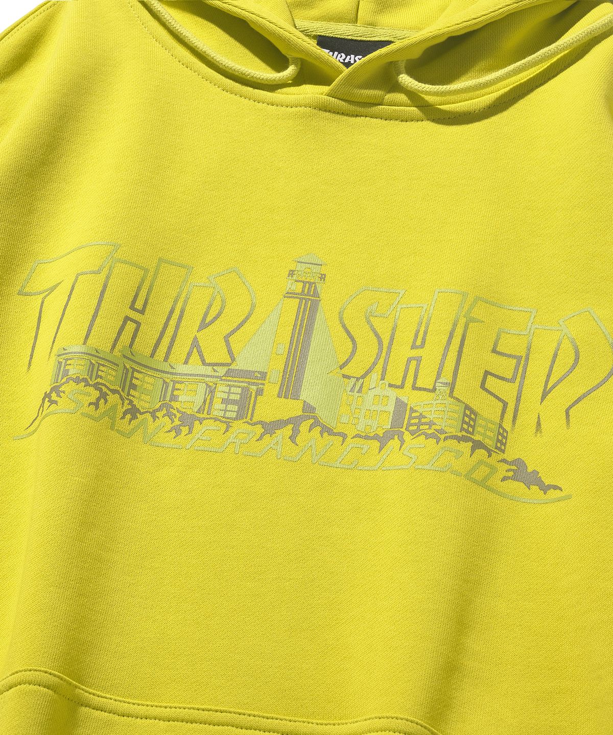 트레셔(THRASHER) 씨티 그래픽 후디 네온