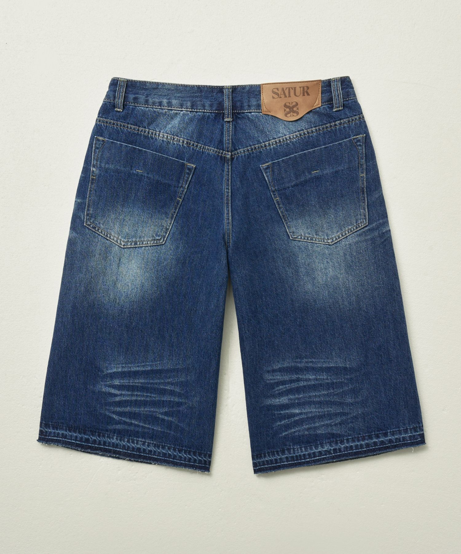 【SATUR】Gabon Denim Bermuda Pants - Indigo Blue MUSINSA公式 | SATUR Gabon Denim Bermuda Pants Indigo Blue