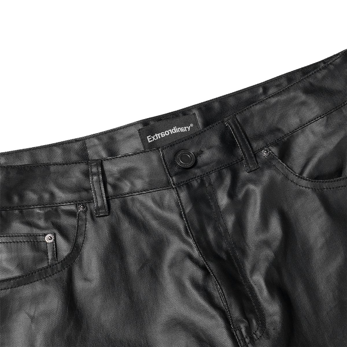 엑스트라오디너리(EXTRAORDINARY) COATING JEANS  BLACK