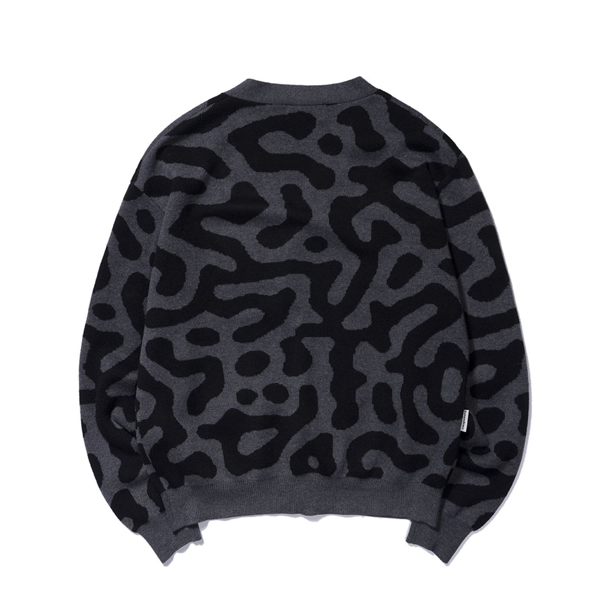 엑스트라오디너리(EXTRAORDINARY) PATTERN CARDIGAN  CHARCOAL