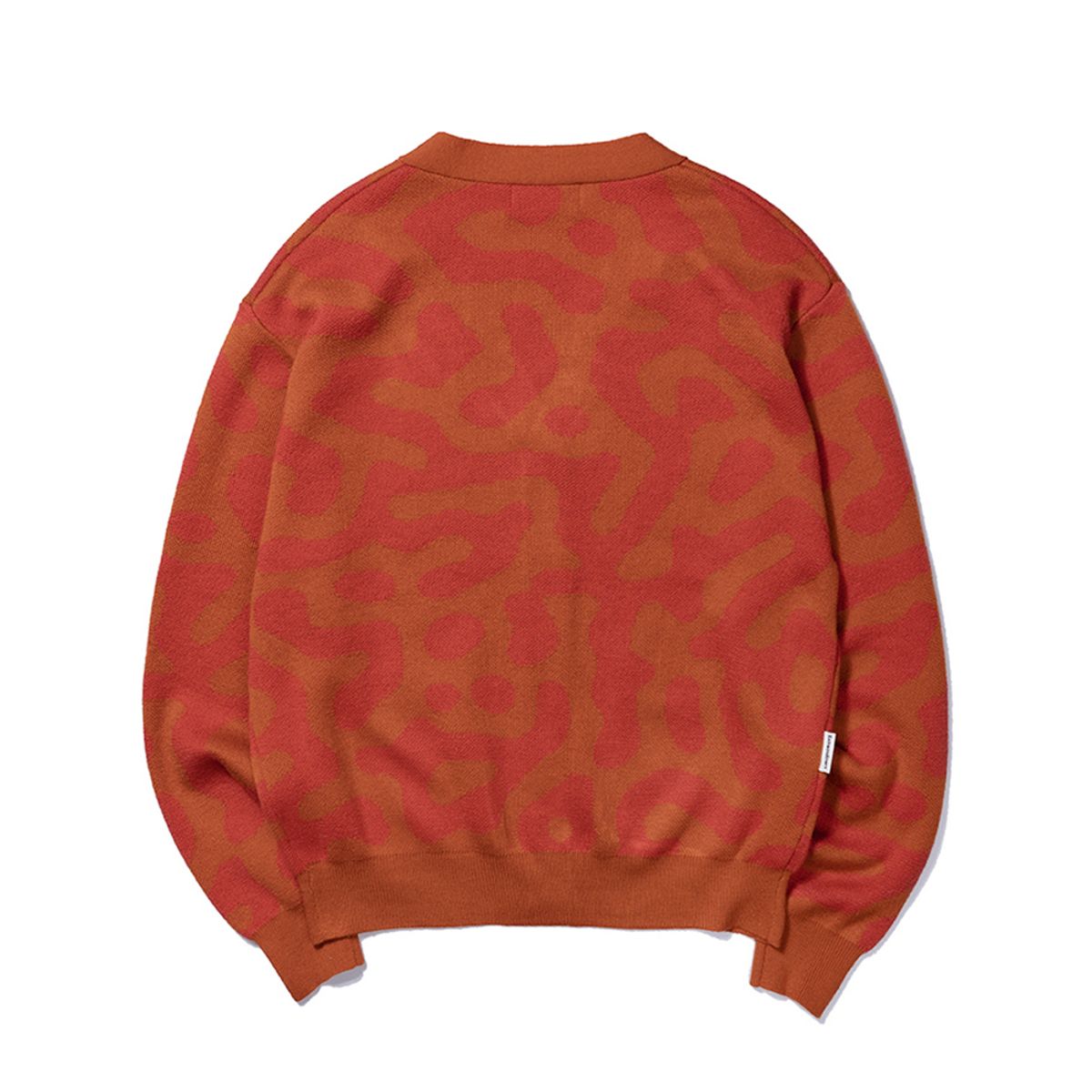 엑스트라오디너리(EXTRAORDINARY) PATTERN CARDIGAN  ORANGE