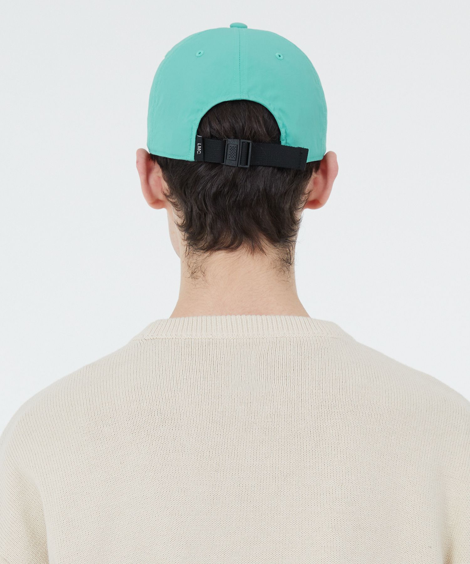 [ LMC]★25SS★韓国人気★GOTHIC NYLON 6PANEL CAP GOTHIC SATIN 6PANEL CAP navy - LMC | 엘엠씨